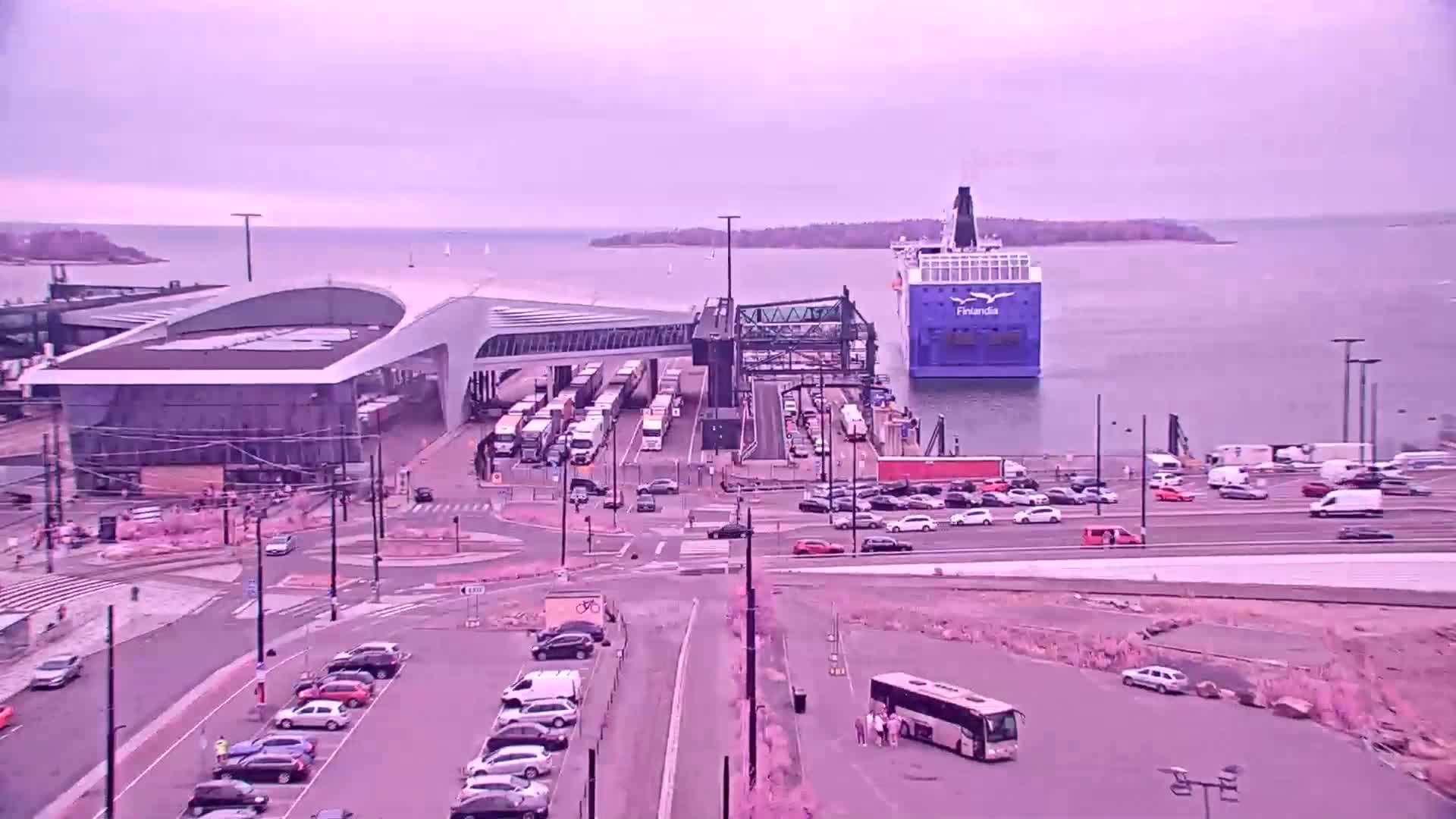 Port of Helsinki, West Harbour South View Live Cam - Hietalahti, Helsinki, Uusimaa, Finland