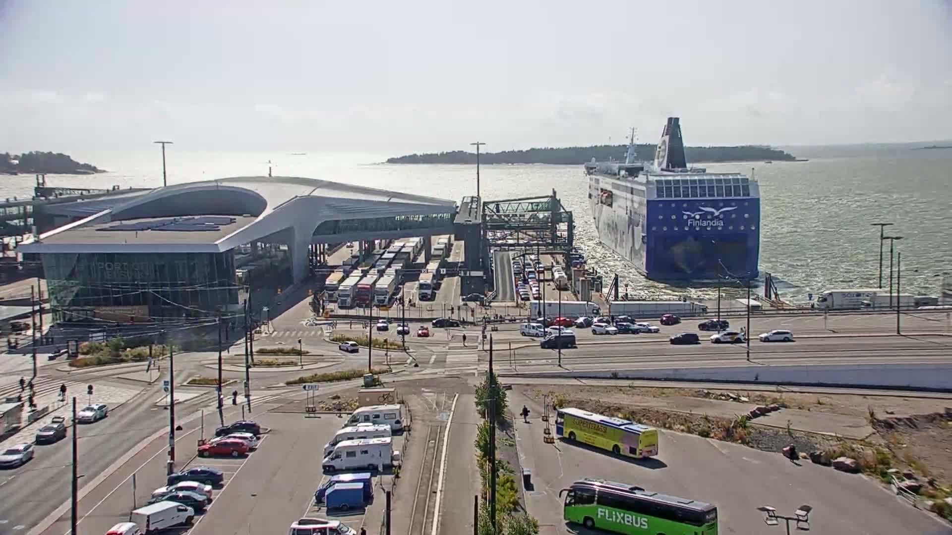 Port of Helsinki, West Harbour South View Live Cam - Hietalahti, Helsinki, Uusimaa, Finland