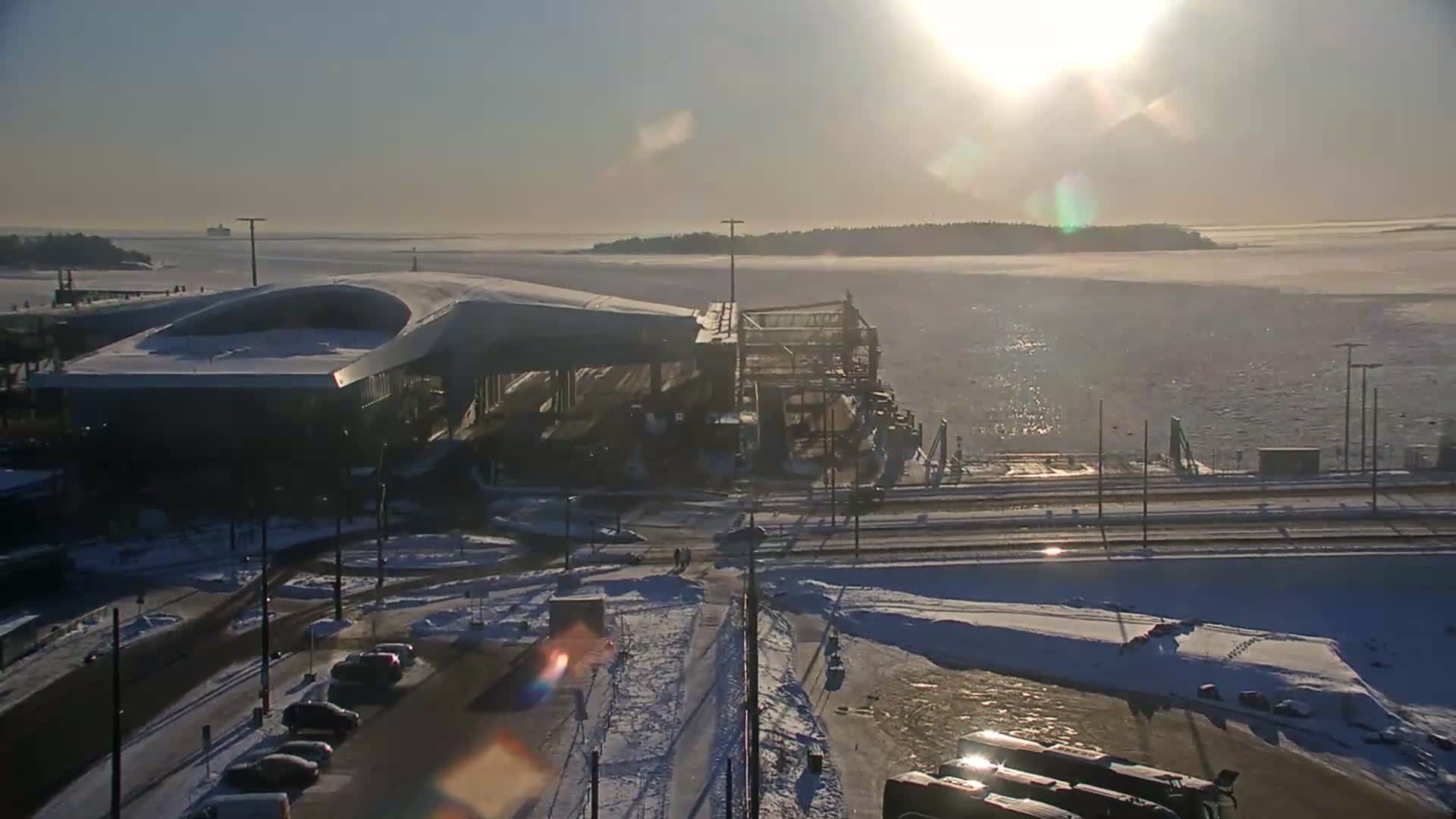 Port of Helsinki, West Harbour South View Live Cam - Hietalahti, Helsinki, Uusimaa, Finland
