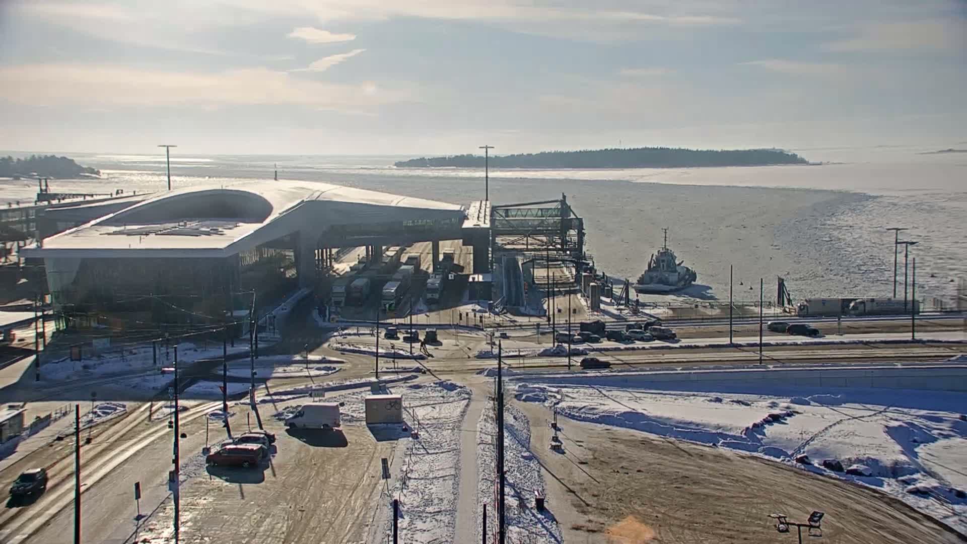 Port of Helsinki, West Harbour South View Live Cam - Hietalahti, Helsinki, Uusimaa, Finland