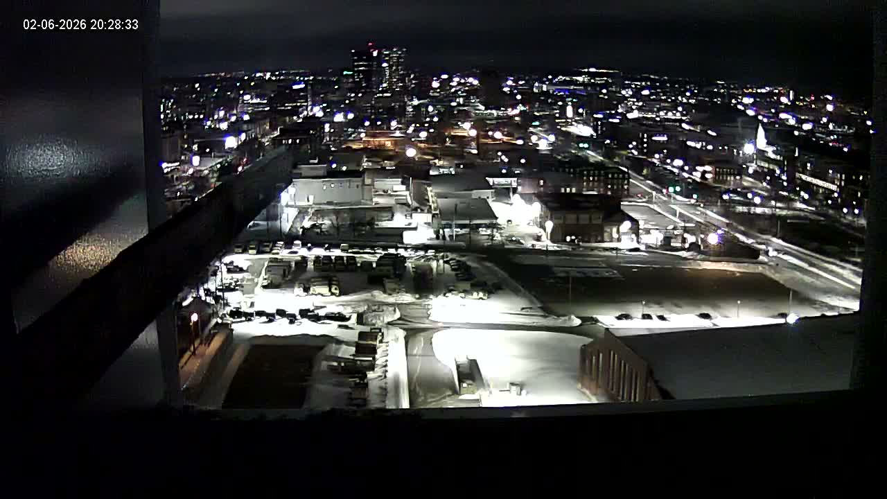 New Hampshire , Manchester City Skyline & Falcons Life Live Cam 1 - Manchester, Hillsborough, New Hampshire, USA