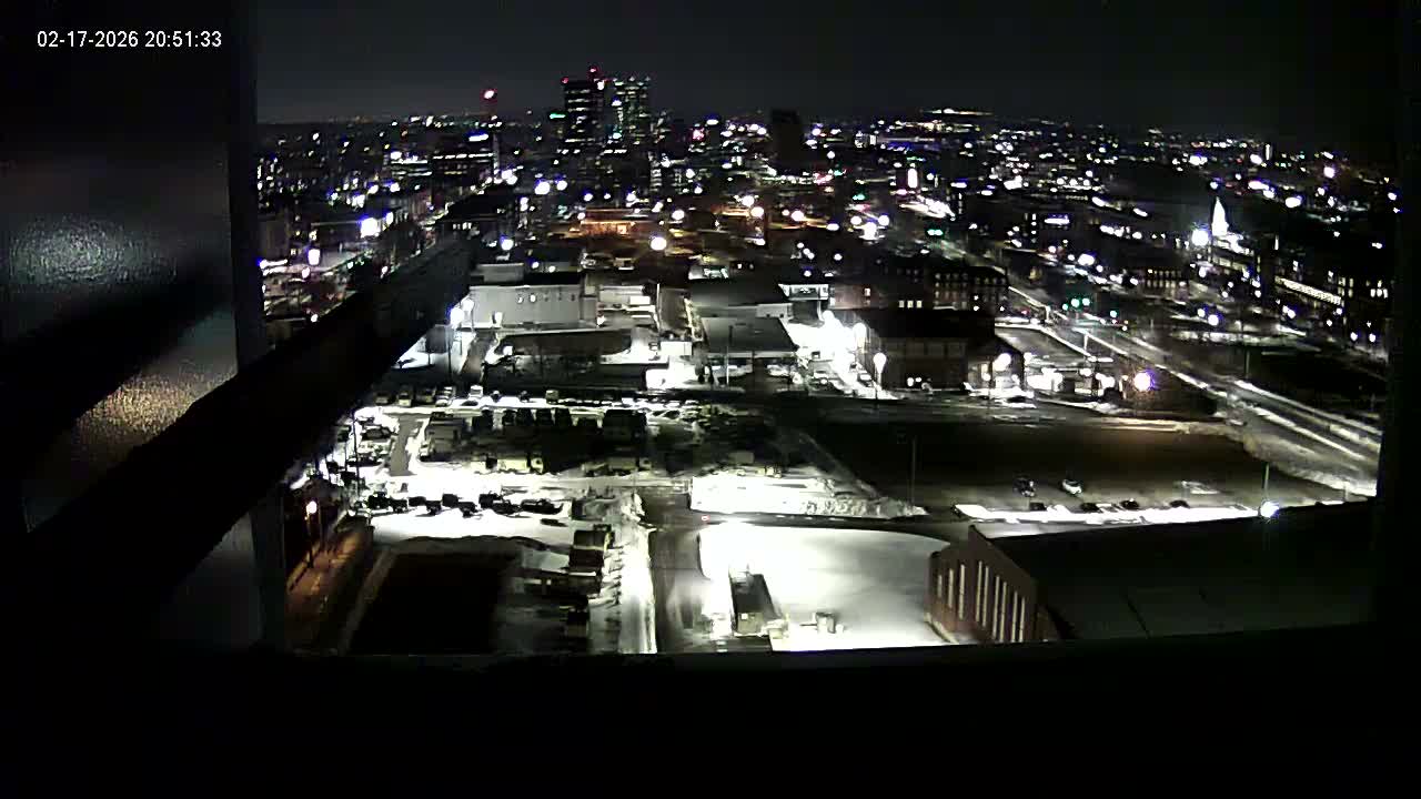 New Hampshire , Manchester City Skyline & Falcons Life Live Cam 1 - Manchester, Hillsborough, New Hampshire, USA
