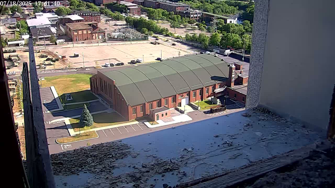 New Hampshire , Manchester City Skyline & Falcons Life Live Cam 2 - Manchester, Hillsborough, New Hampshire, USA