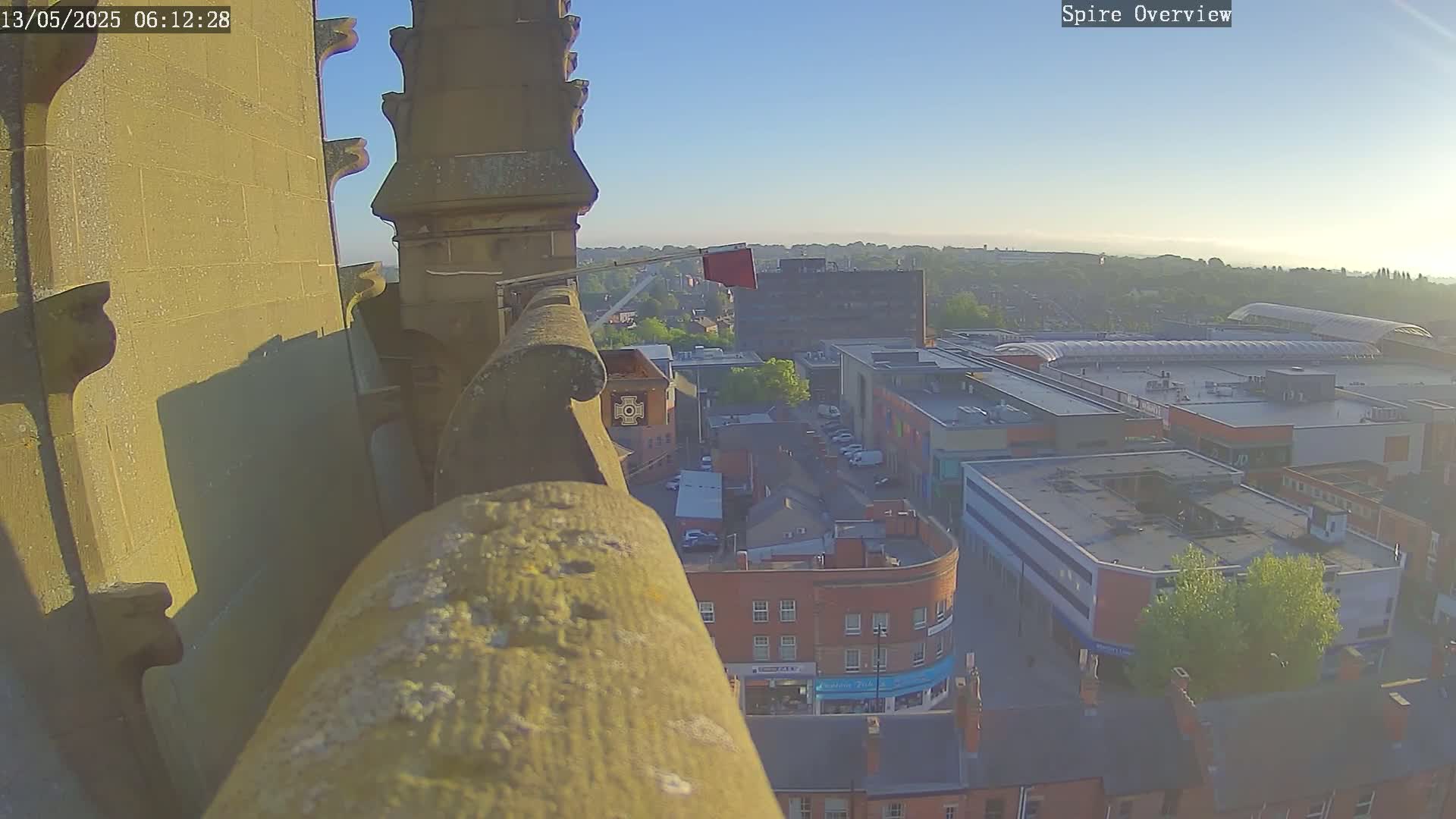 Wakefield City Skyline & Peregrine Life Project Live Cam - Wakefield, West Yorkshire, Yorkshire and the Humber, England, United Kingdom