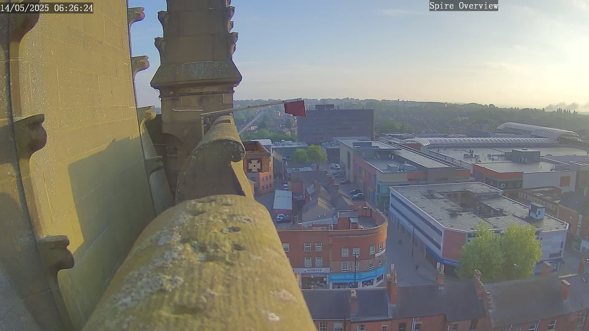 Wakefield City Skyline & Peregrine Life Project Live Cam - Wakefield, West Yorkshire, Yorkshire and the Humber, England, United Kingdom