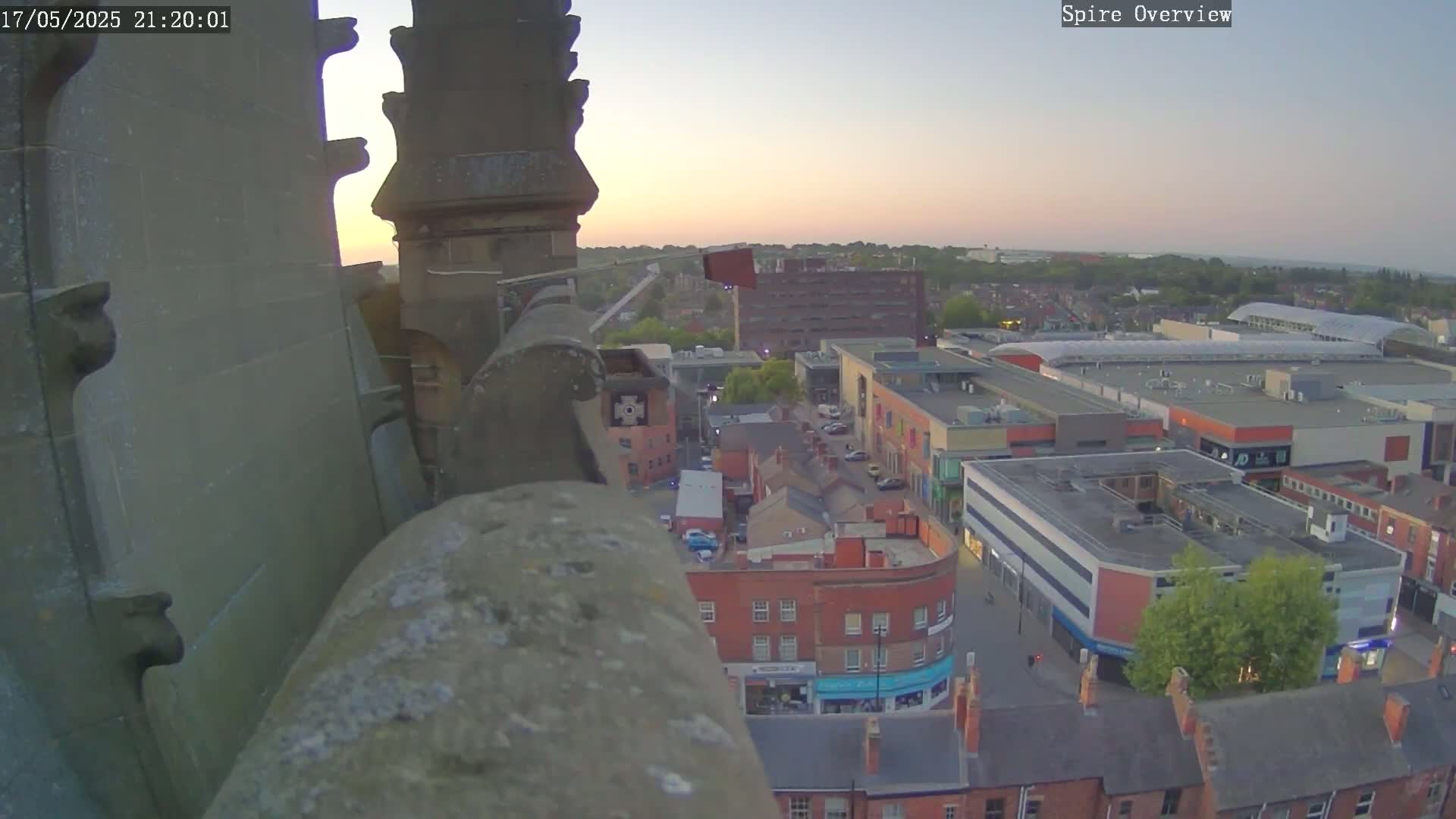 Wakefield City Skyline & Peregrine Life Project Live Cam - Wakefield, West Yorkshire, Yorkshire and the Humber, England, United Kingdom
