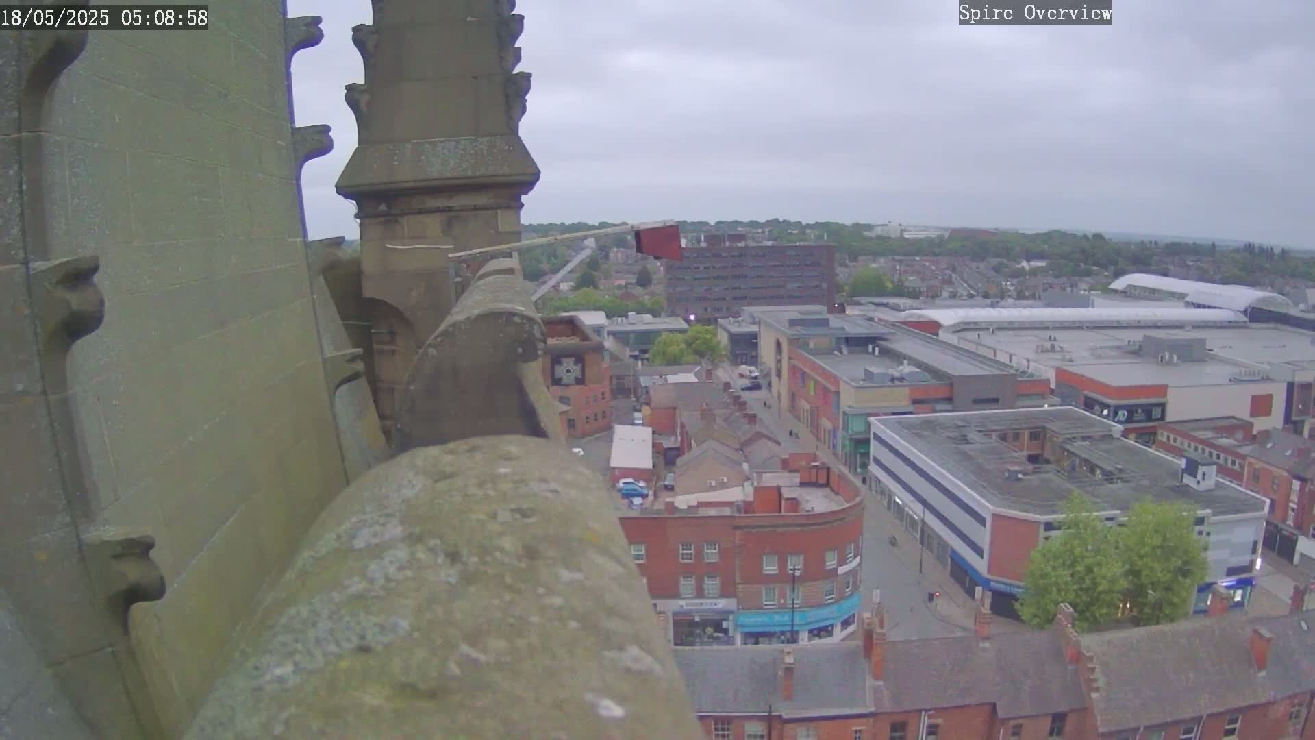 Wakefield City Skyline & Peregrine Life Project Live Cam - Wakefield, West Yorkshire, Yorkshire and the Humber, England, United Kingdom