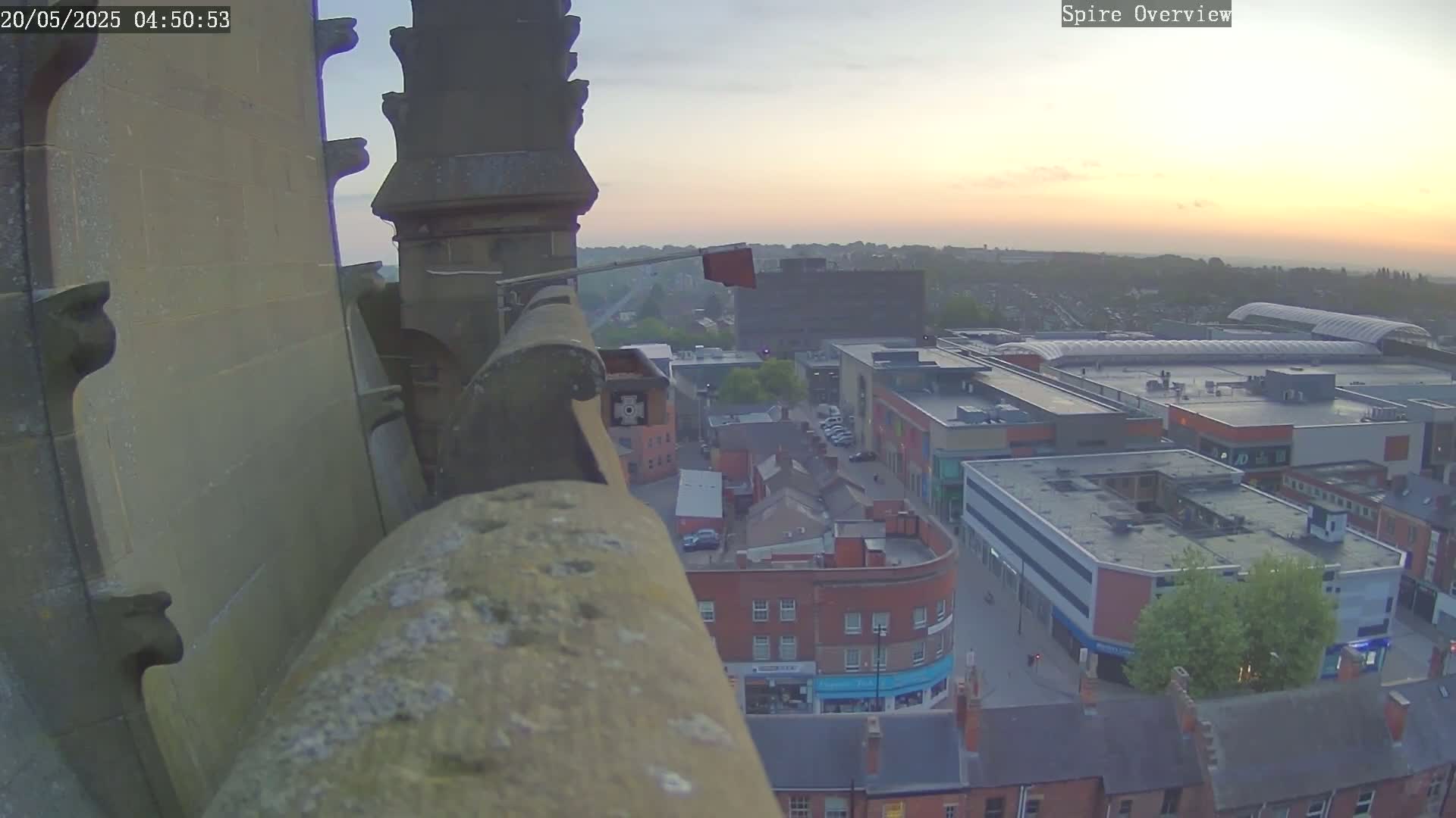 Wakefield City Skyline & Peregrine Life Project Live Cam - Wakefield, West Yorkshire, Yorkshire and the Humber, England, United Kingdom