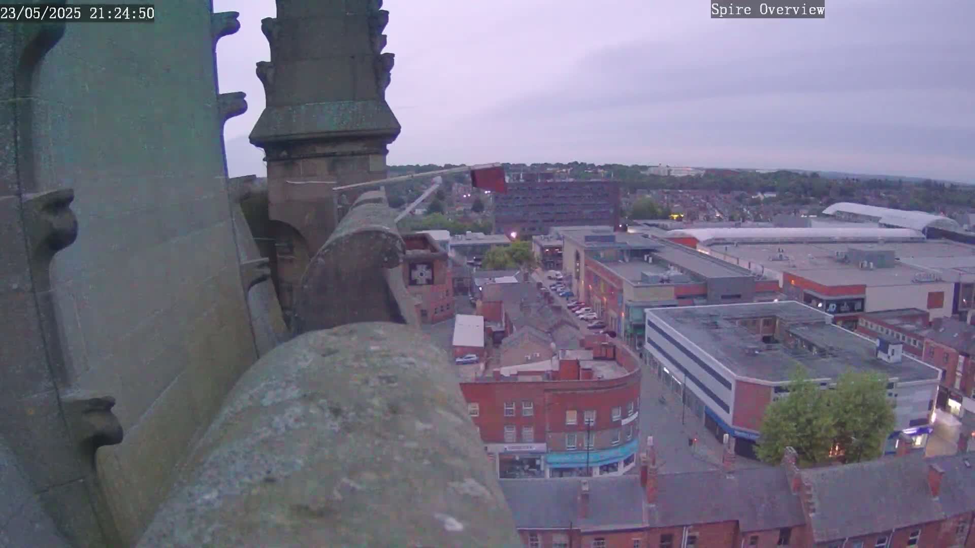 Wakefield City Skyline & Peregrine Life Project Live Cam - Wakefield, West Yorkshire, Yorkshire and the Humber, England, United Kingdom
