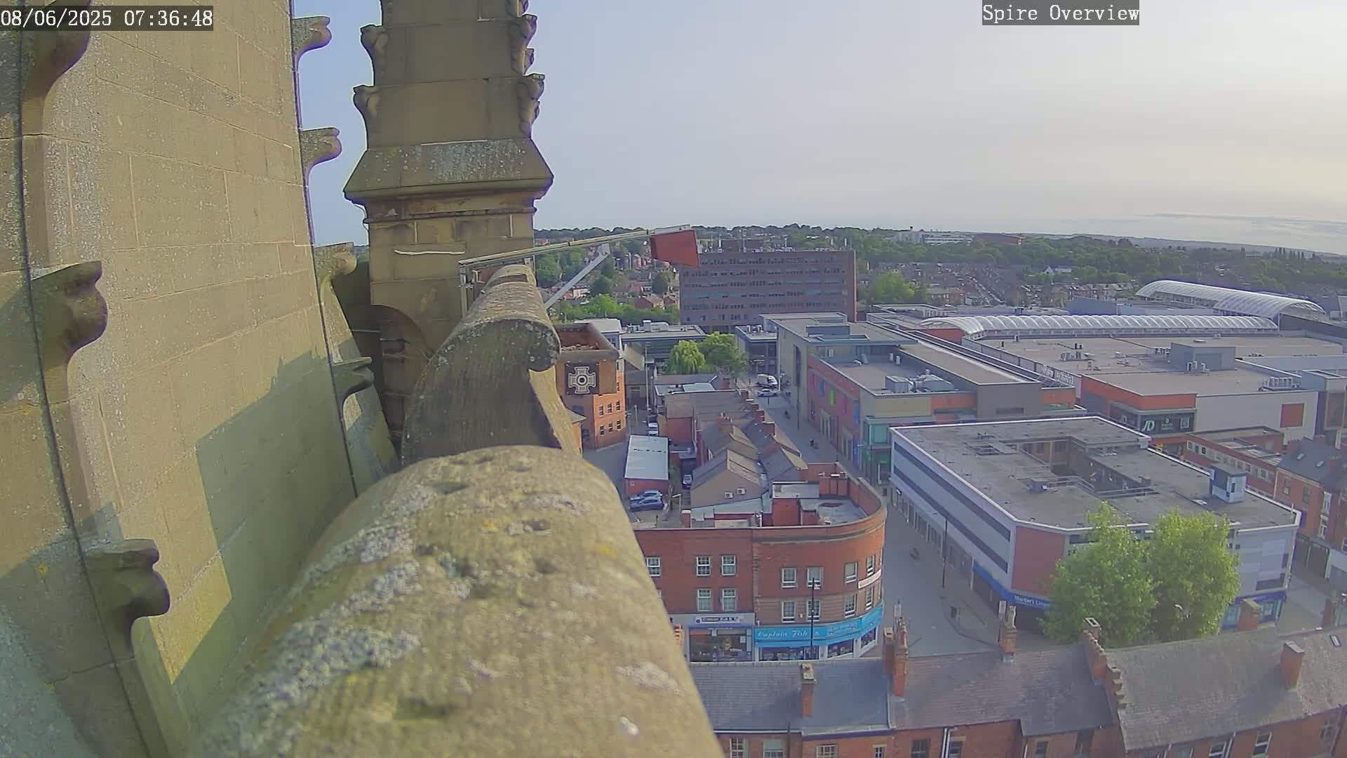 Wakefield City Skyline & Peregrine Life Project Live Cam - Wakefield, West Yorkshire, Yorkshire and the Humber, England, United Kingdom