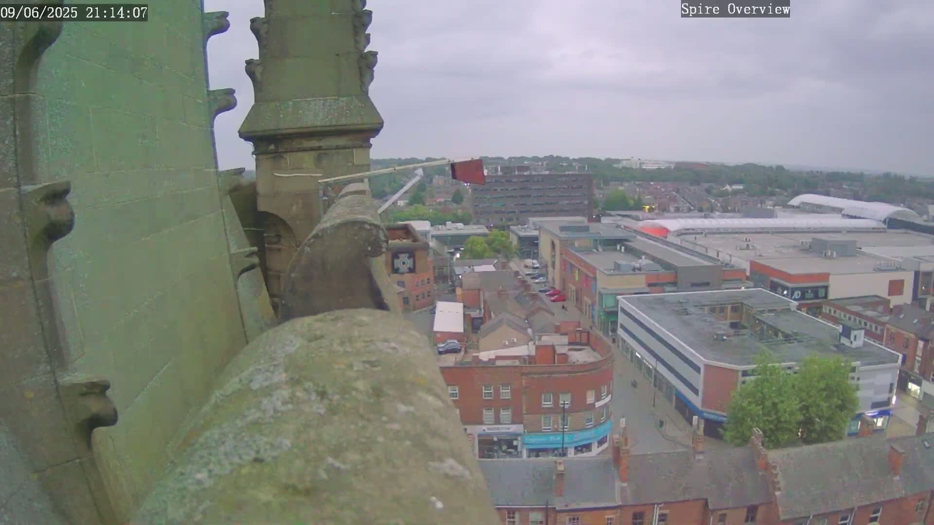 Wakefield City Skyline & Peregrine Life Project Live Cam - Wakefield, West Yorkshire, Yorkshire and the Humber, England, United Kingdom