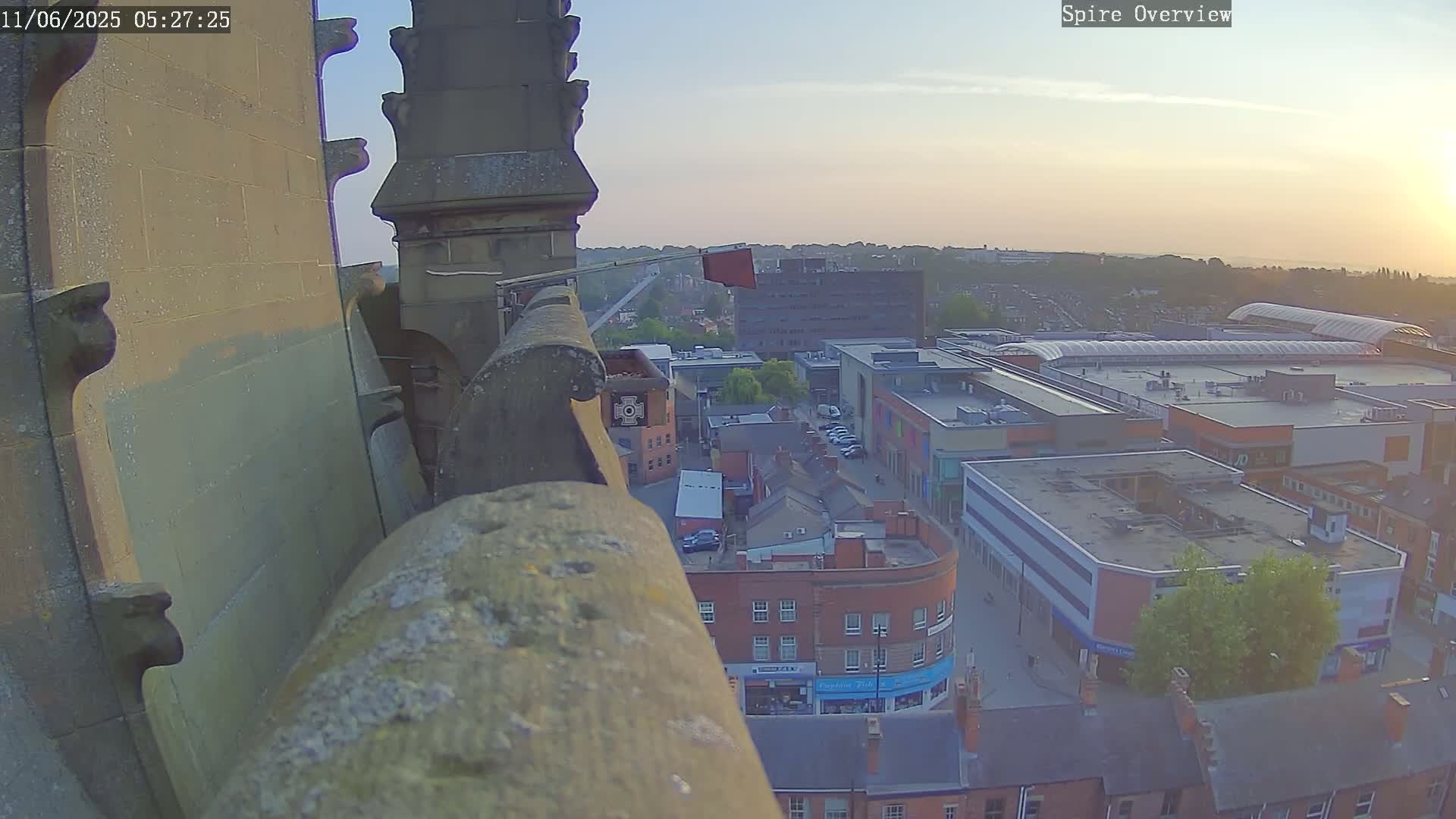 Wakefield City Skyline & Peregrine Life Project Live Cam - Wakefield, West Yorkshire, Yorkshire and the Humber, England, United Kingdom