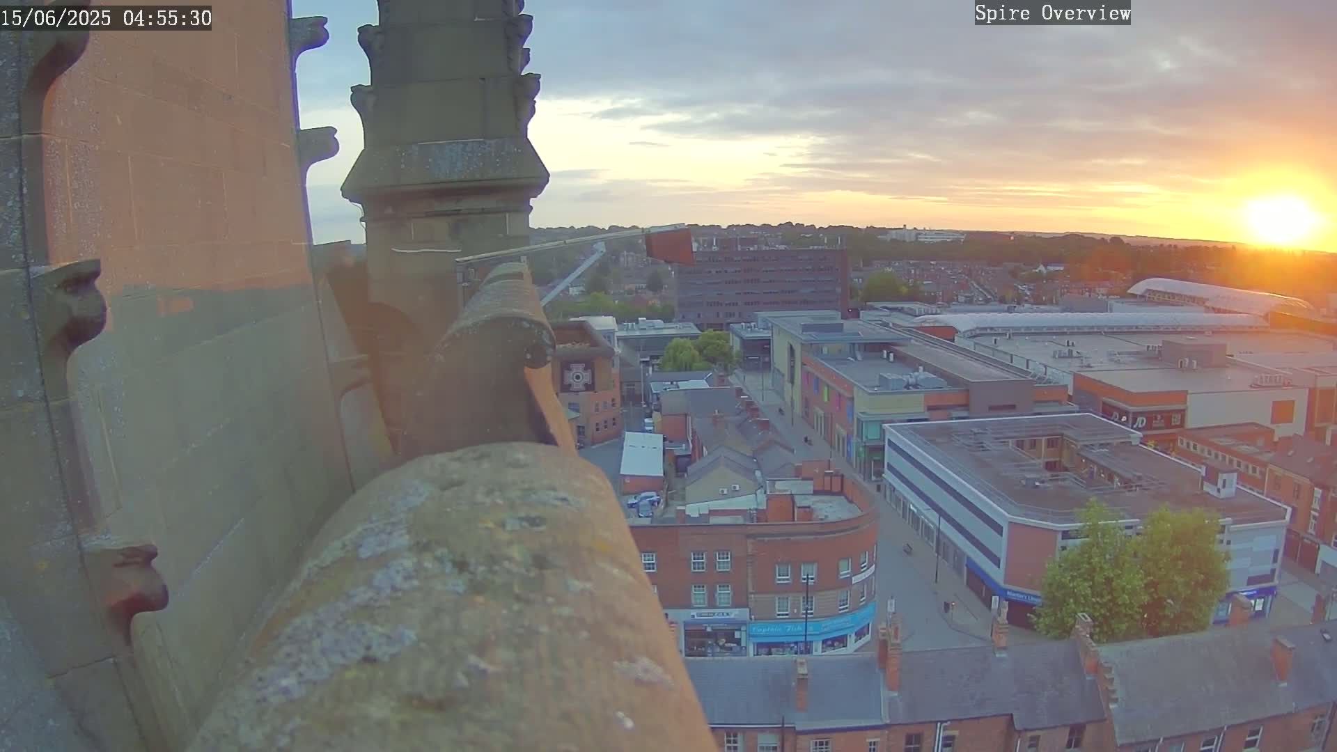 Wakefield City Skyline & Peregrine Life Project Live Cam - Wakefield, West Yorkshire, Yorkshire and the Humber, England, United Kingdom