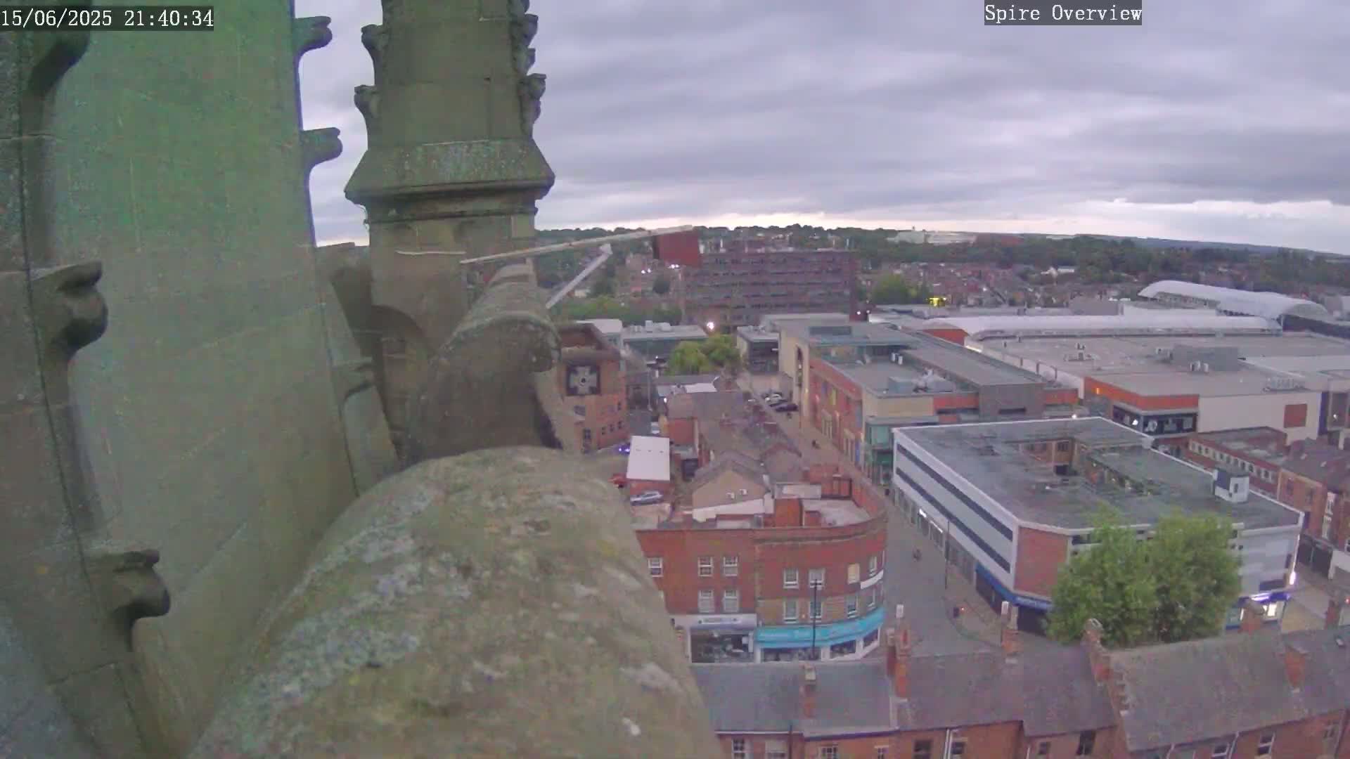 Wakefield City Skyline & Peregrine Life Project Live Cam - Wakefield, West Yorkshire, Yorkshire and the Humber, England, United Kingdom