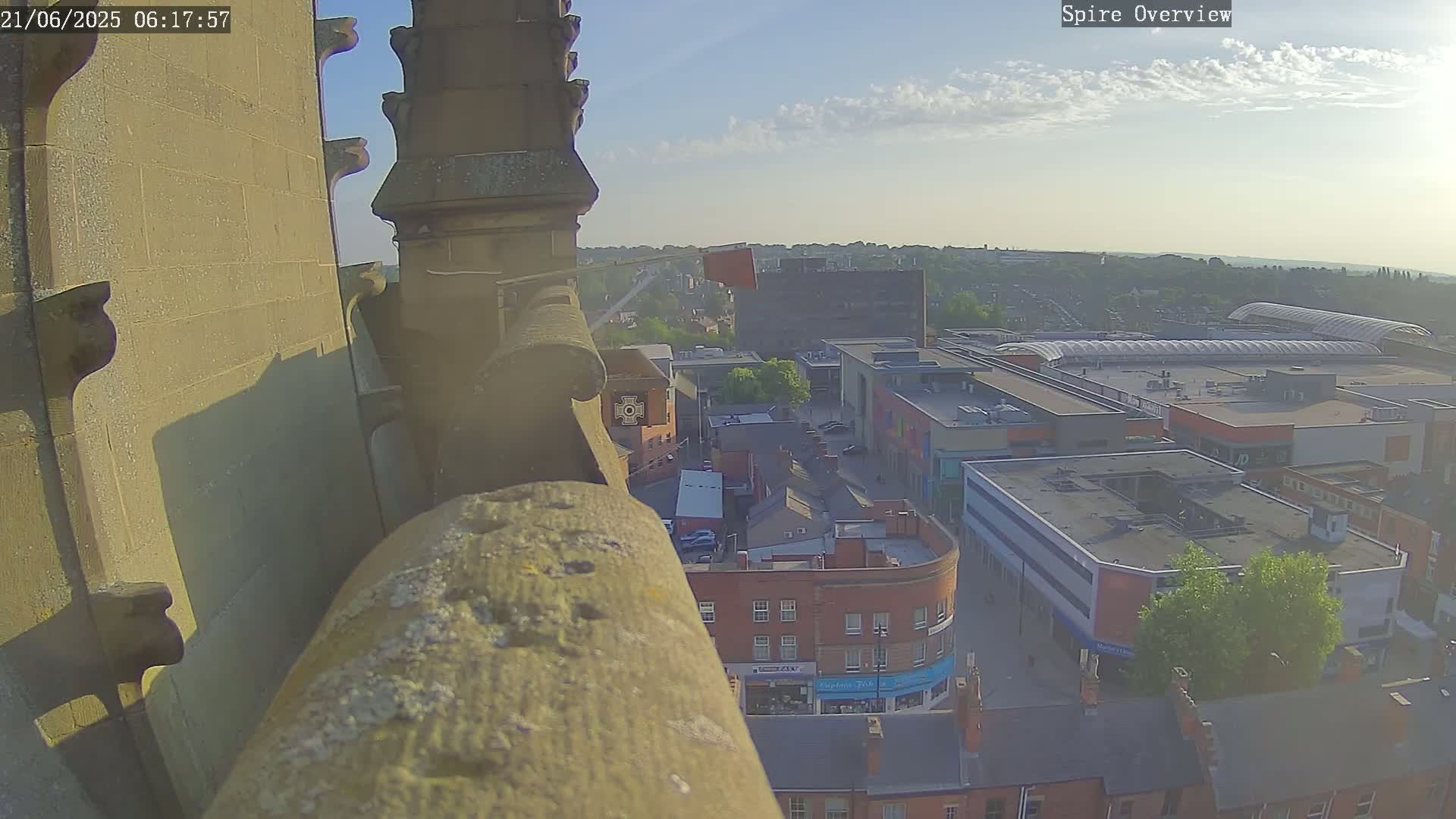 Wakefield City Skyline & Peregrine Life Project Live Cam - Wakefield, West Yorkshire, Yorkshire and the Humber, England, United Kingdom