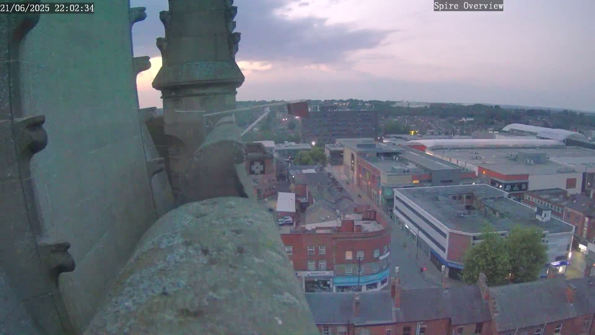 Wakefield City Skyline & Peregrine Life Project Live Cam - Wakefield, West Yorkshire, Yorkshire and the Humber, England, United Kingdom