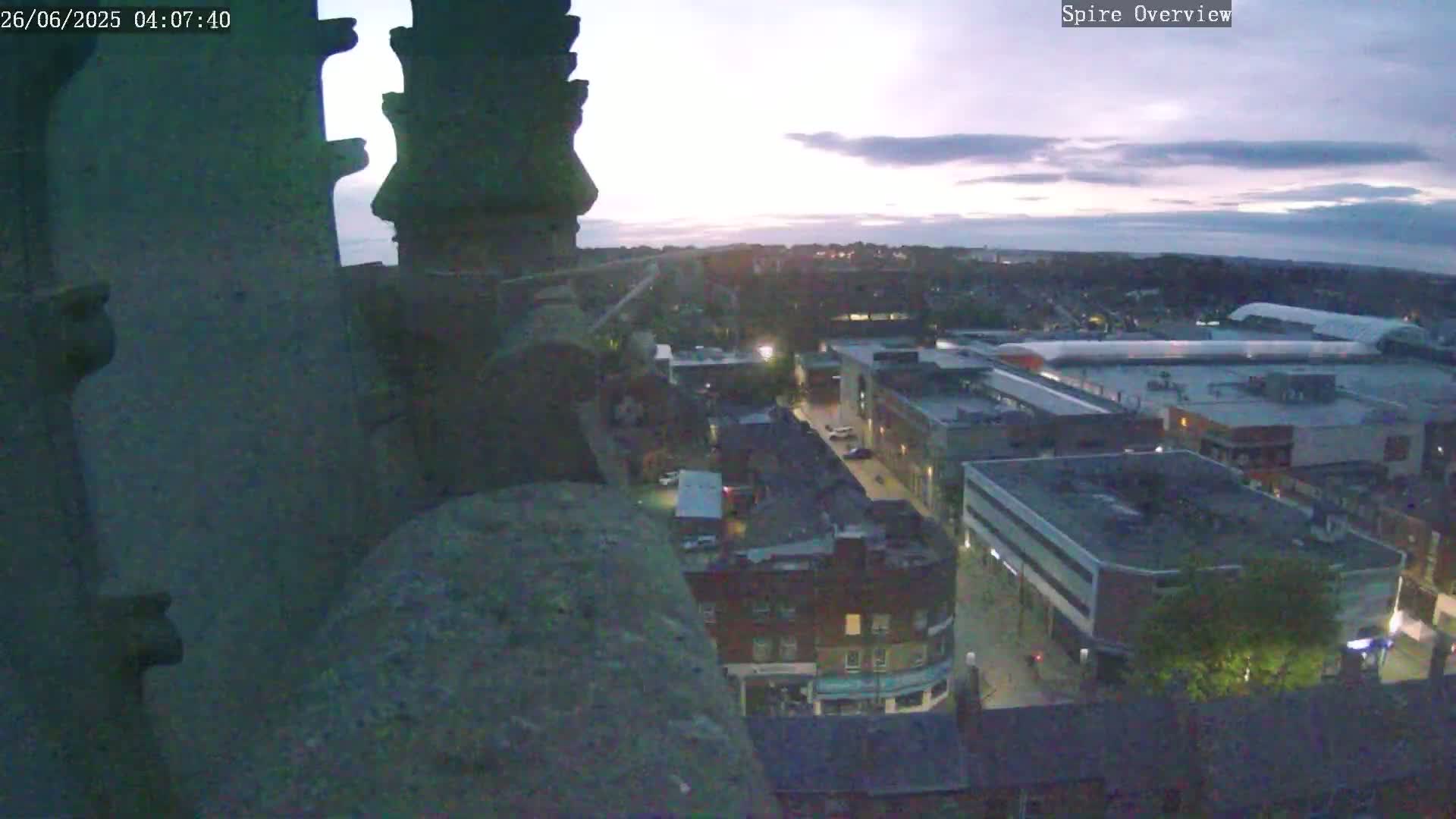 Wakefield City Skyline & Peregrine Life Project Live Cam - Wakefield, West Yorkshire, Yorkshire and the Humber, England, United Kingdom