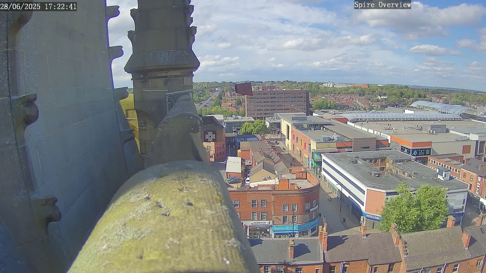Wakefield City Skyline & Peregrine Life Project Live Cam - Wakefield, West Yorkshire, Yorkshire and the Humber, England, United Kingdom