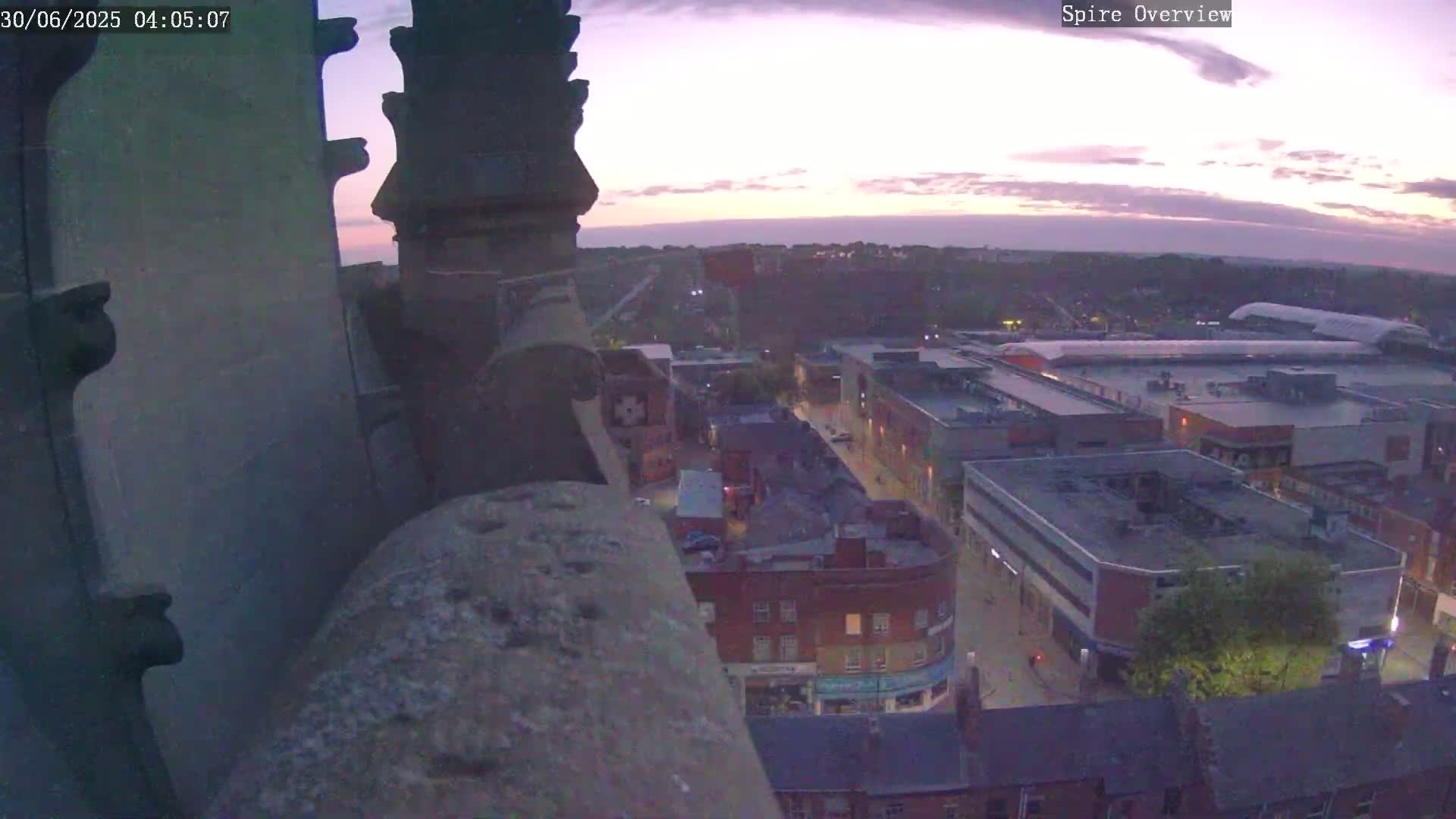 Wakefield City Skyline & Peregrine Life Project Live Cam - Wakefield, West Yorkshire, Yorkshire and the Humber, England, United Kingdom