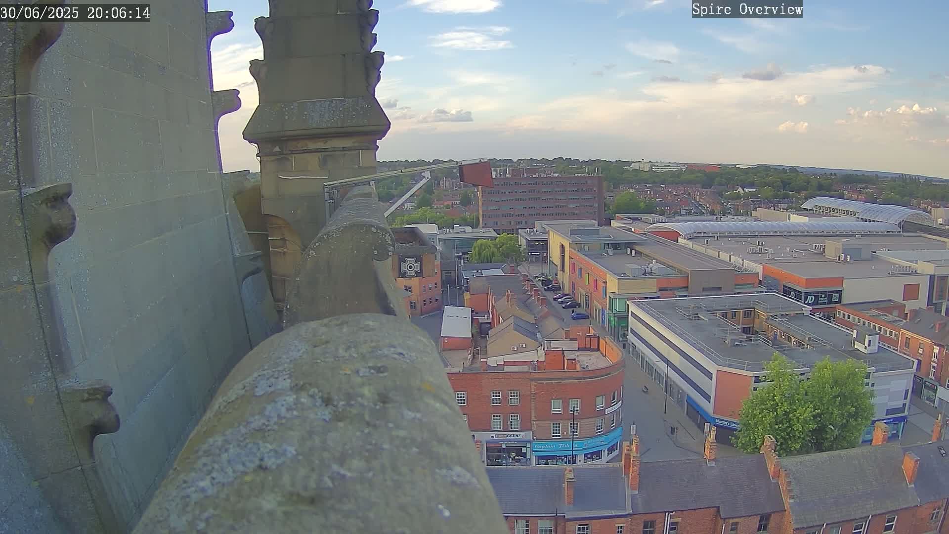Wakefield City Skyline & Peregrine Life Project Live Cam - Wakefield, West Yorkshire, Yorkshire and the Humber, England, United Kingdom