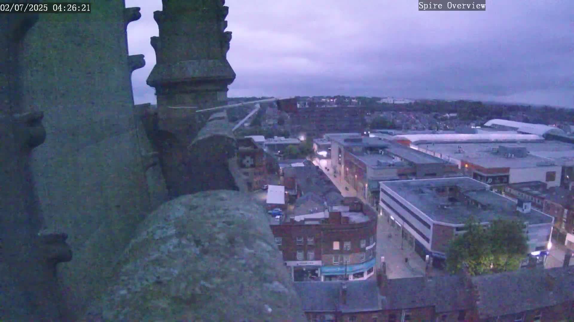 Wakefield City Skyline & Peregrine Life Project Live Cam - Wakefield, West Yorkshire, Yorkshire and the Humber, England, United Kingdom