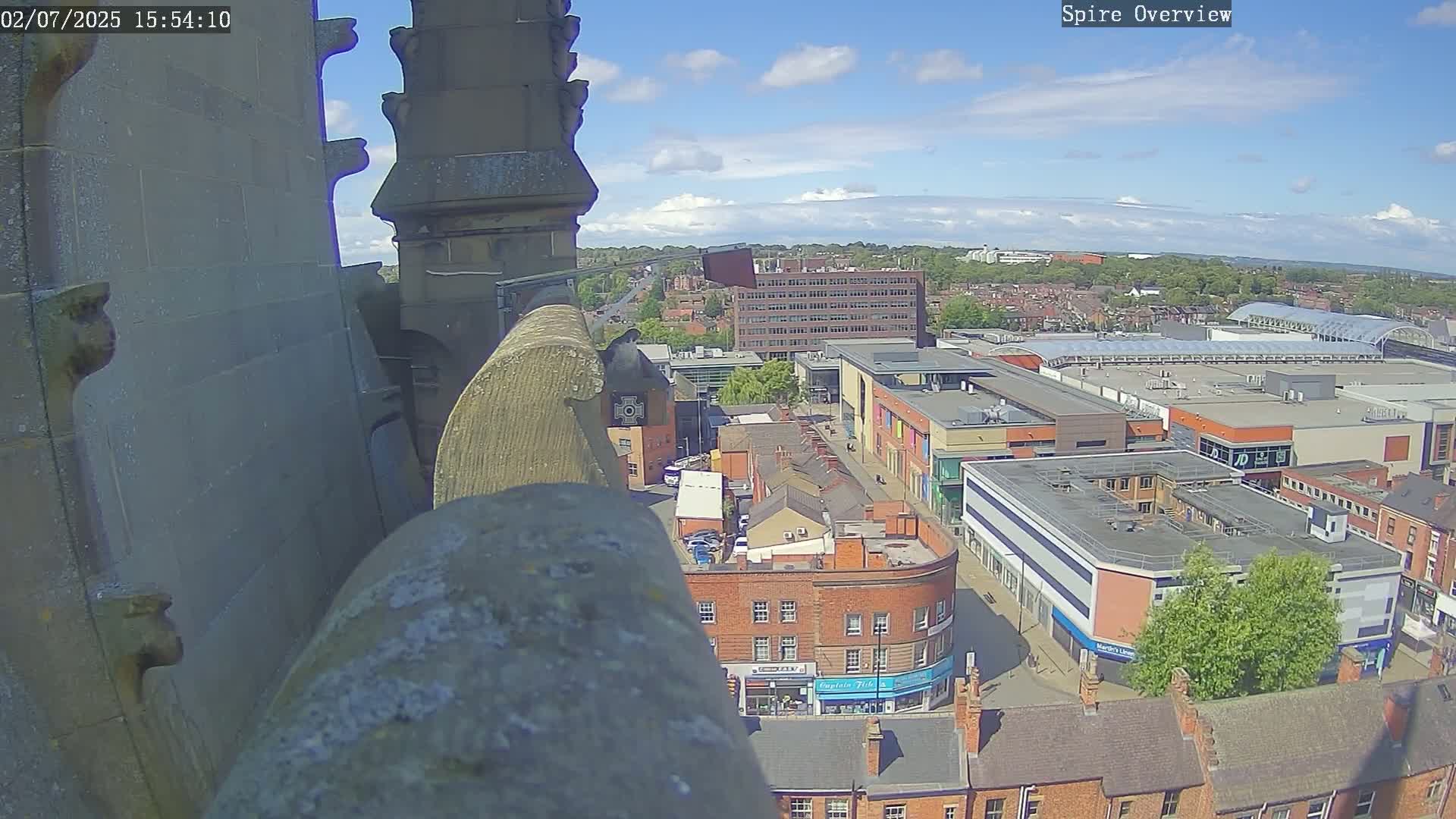 Wakefield City Skyline & Peregrine Life Project Live Cam - Wakefield, West Yorkshire, Yorkshire and the Humber, England, United Kingdom