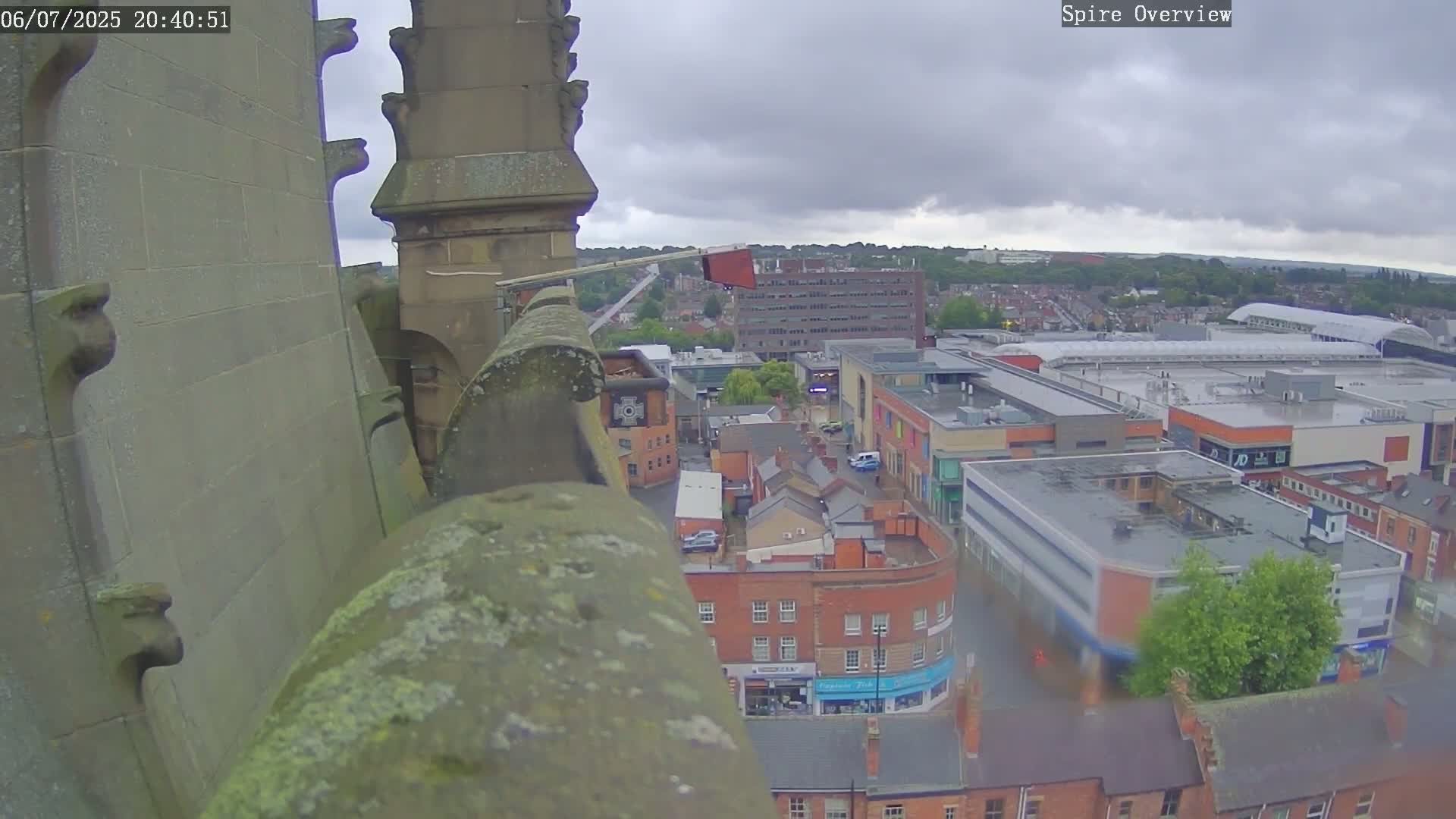 Wakefield City Skyline & Peregrine Life Project Live Cam - Wakefield, West Yorkshire, Yorkshire and the Humber, England, United Kingdom