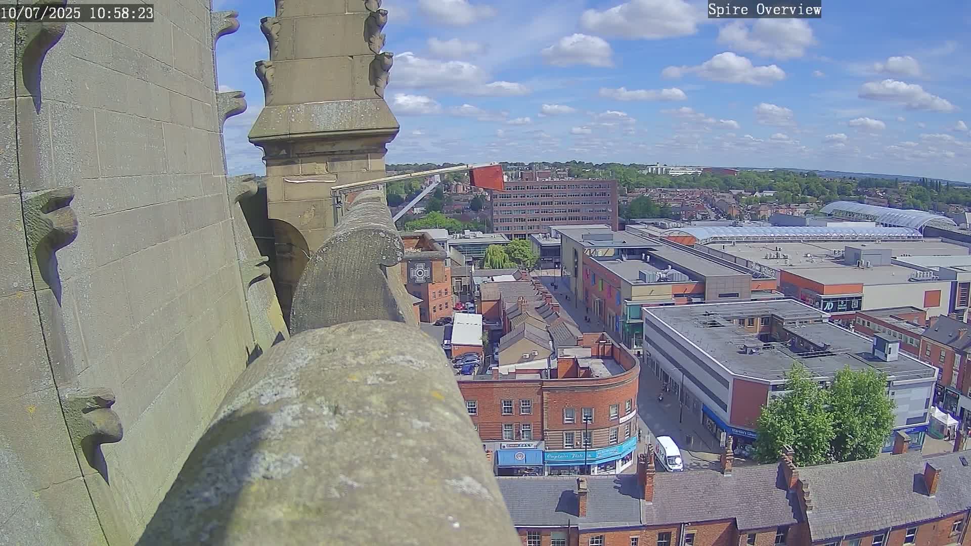 Wakefield City Skyline & Peregrine Life Project Live Cam - Wakefield, West Yorkshire, Yorkshire and the Humber, England, United Kingdom