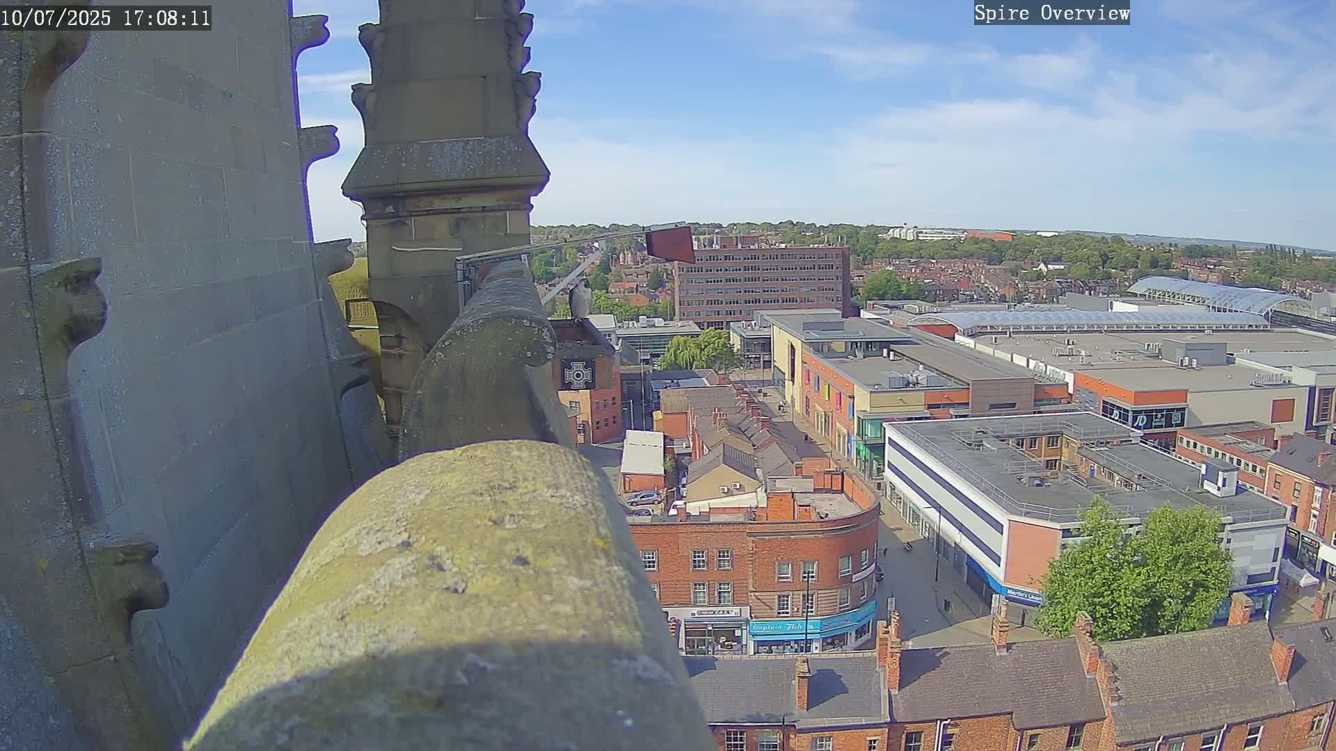 Wakefield City Skyline & Peregrine Life Project Live Cam - Wakefield, West Yorkshire, Yorkshire and the Humber, England, United Kingdom