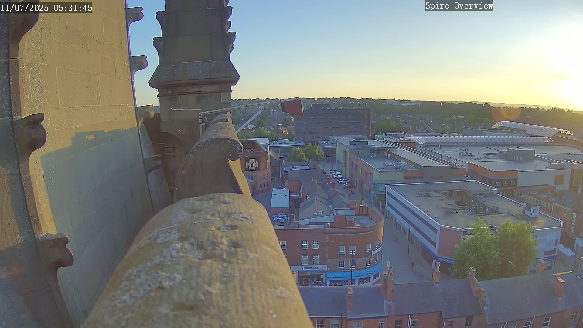 Wakefield City Skyline & Peregrine Life Project Live Cam - Wakefield, West Yorkshire, Yorkshire and the Humber, England, United Kingdom