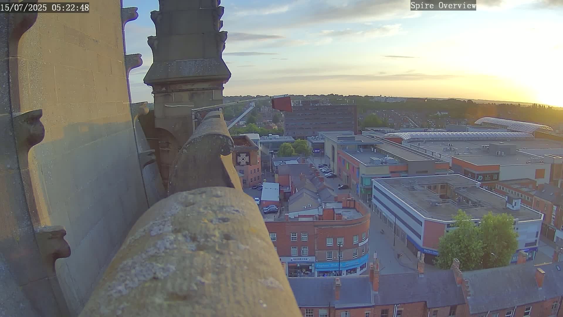Wakefield City Skyline & Peregrine Life Project Live Cam - Wakefield, West Yorkshire, Yorkshire and the Humber, England, United Kingdom