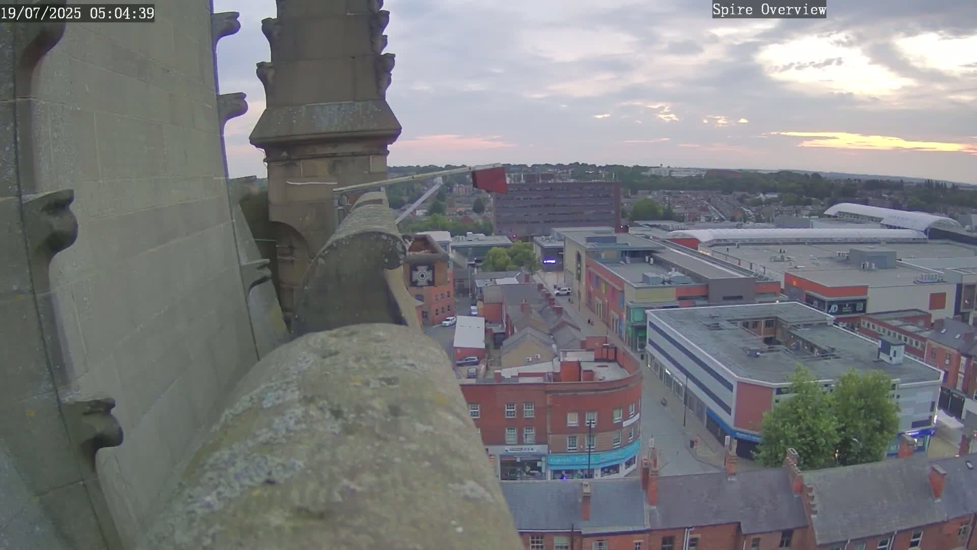 Wakefield City Skyline & Peregrine Life Project Live Cam - Wakefield, West Yorkshire, Yorkshire and the Humber, England, United Kingdom