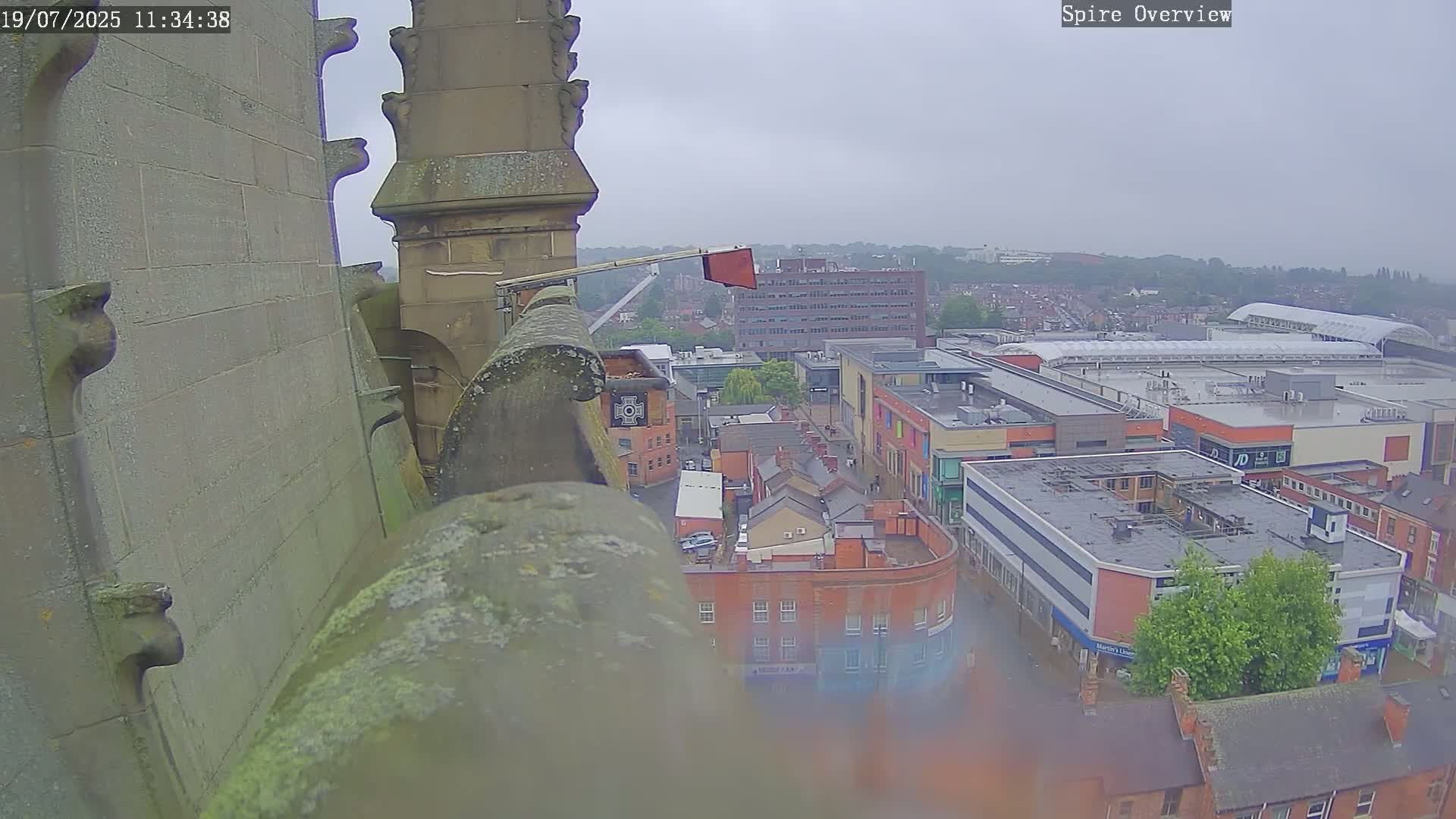 Wakefield City Skyline & Peregrine Life Project Live Cam - Wakefield, West Yorkshire, Yorkshire and the Humber, England, United Kingdom