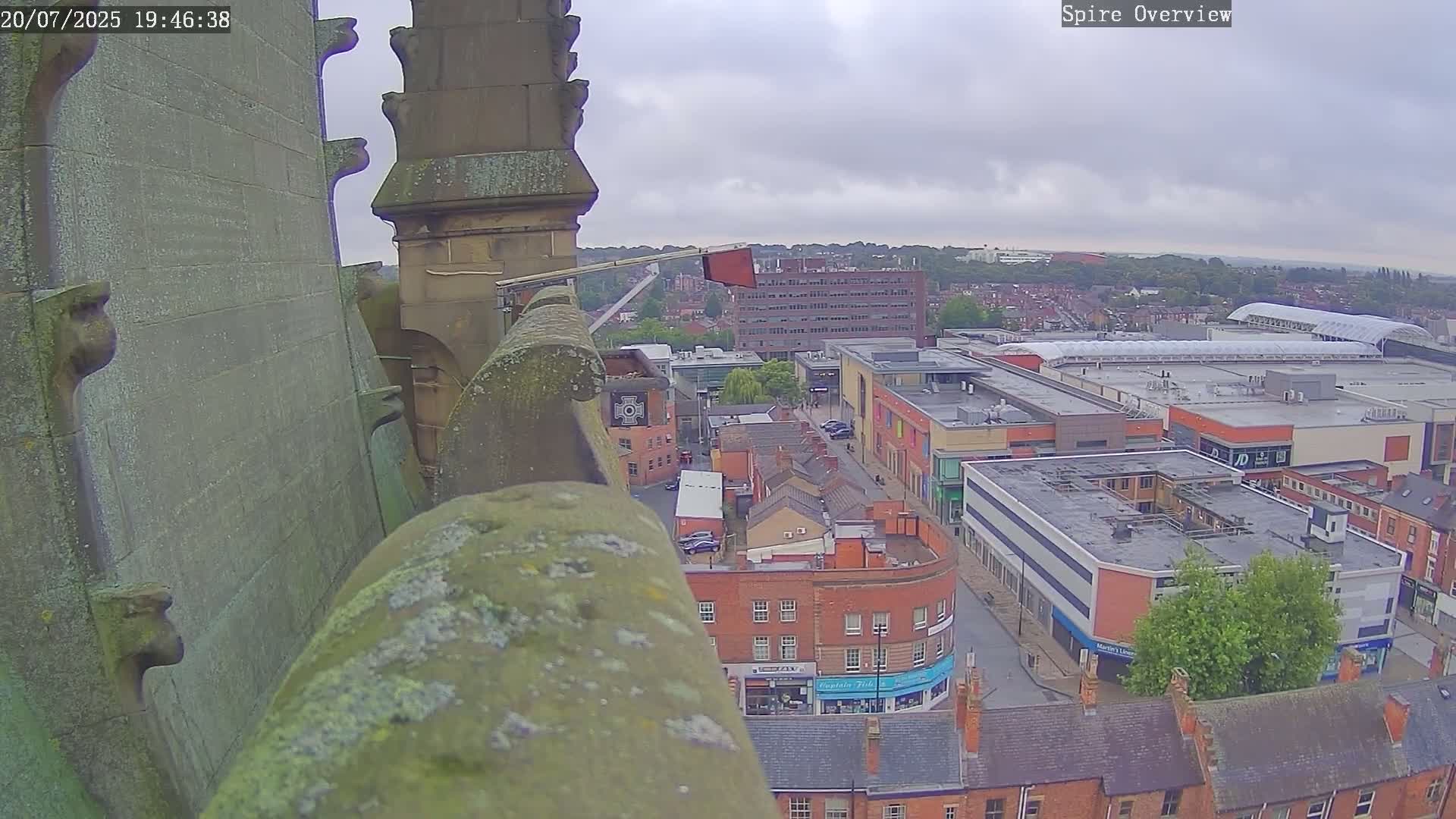 Wakefield City Skyline & Peregrine Life Project Live Cam - Wakefield, West Yorkshire, Yorkshire and the Humber, England, United Kingdom