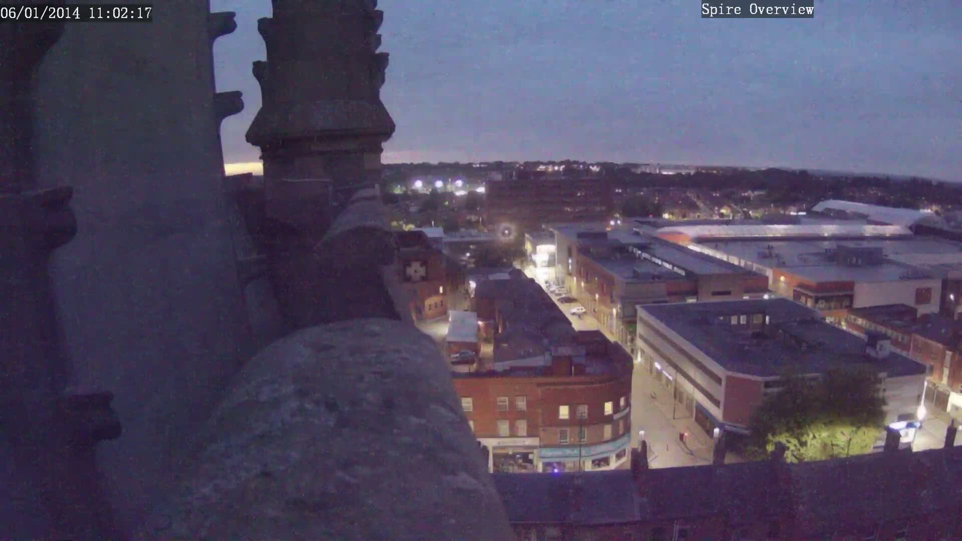 Wakefield City Skyline & Peregrine Life Project Live Cam - Wakefield, West Yorkshire, Yorkshire and the Humber, England, United Kingdom