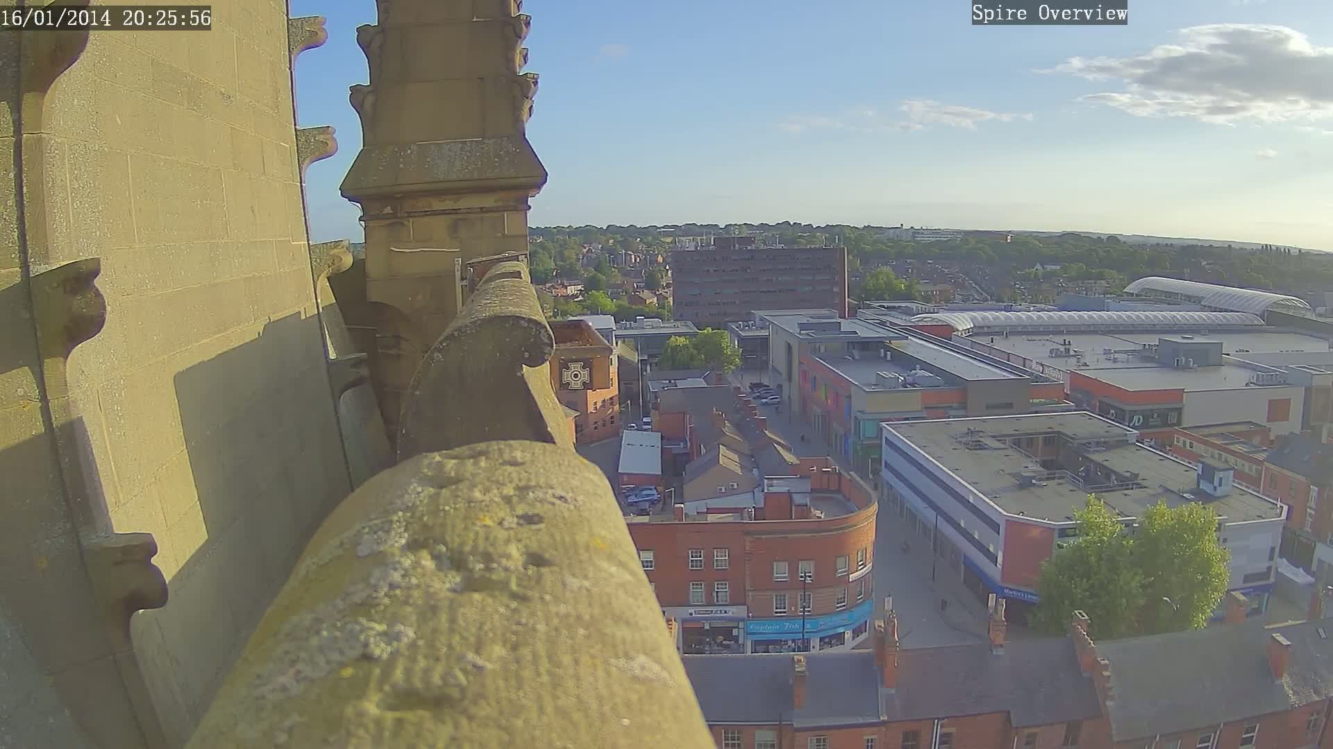 Wakefield City Skyline & Peregrine Life Project Live Cam - Wakefield, West Yorkshire, Yorkshire and the Humber, England, United Kingdom