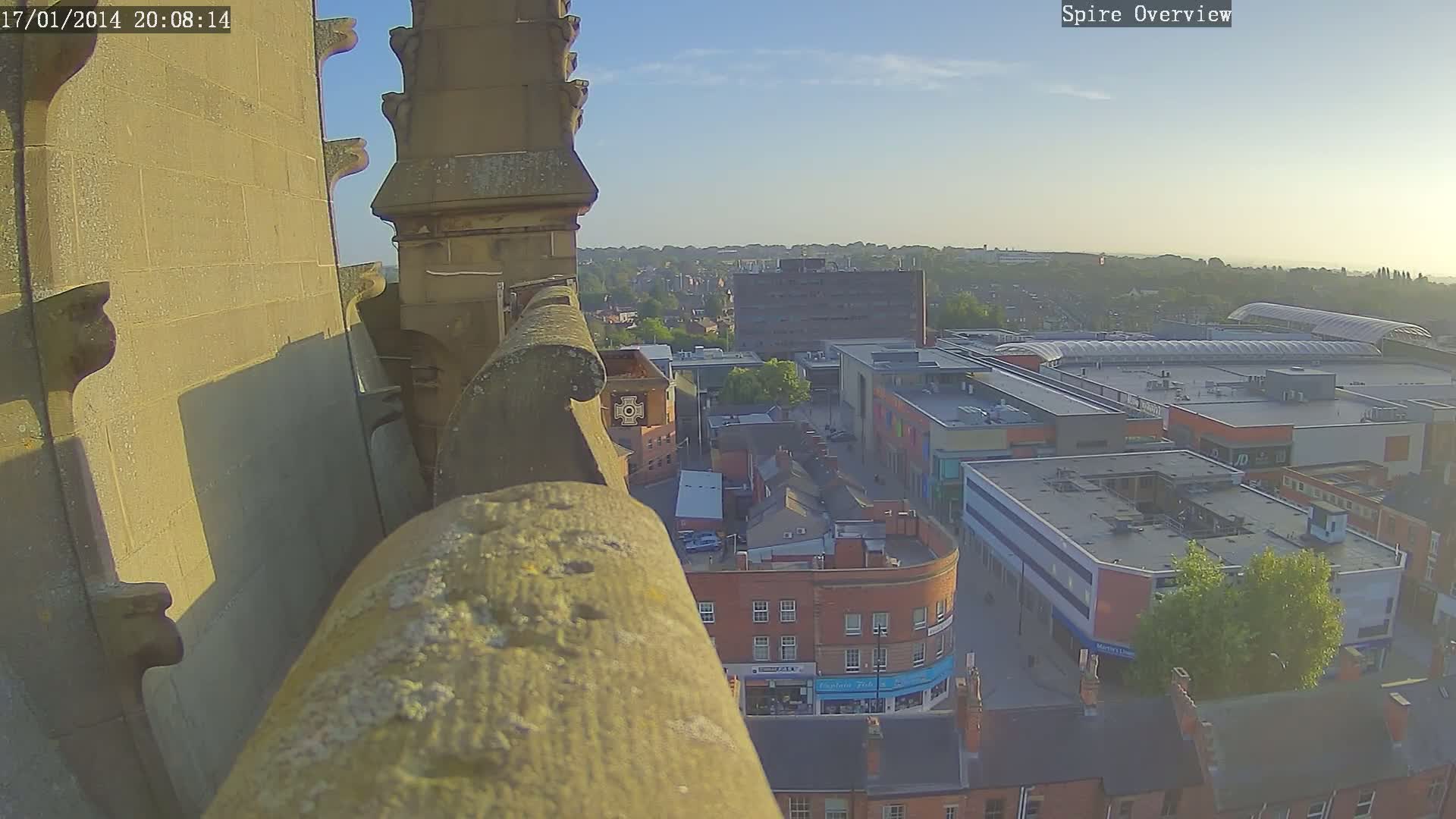 Wakefield City Skyline & Peregrine Life Project Live Cam - Wakefield, West Yorkshire, Yorkshire and the Humber, England, United Kingdom