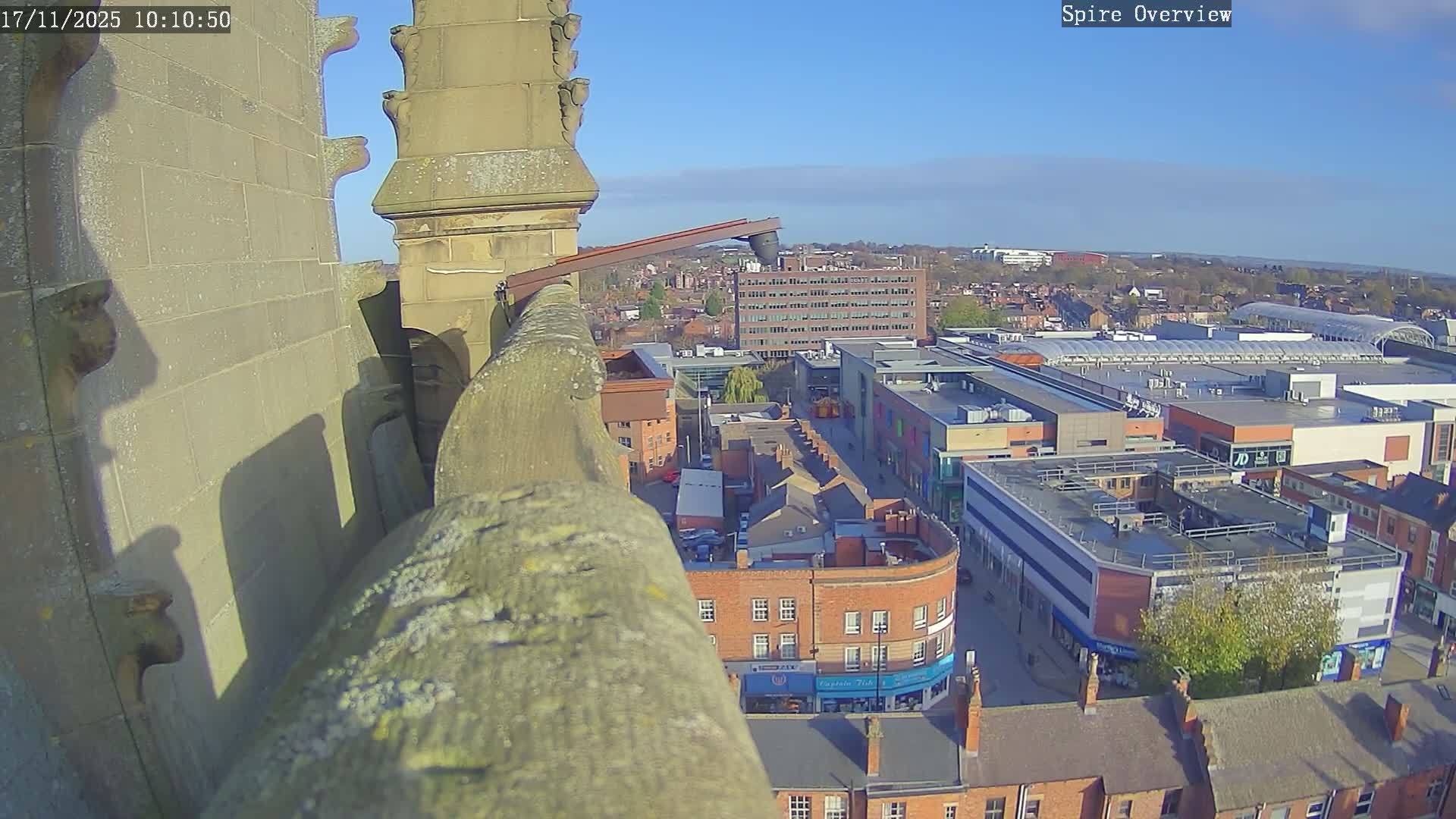 Wakefield City Skyline & Peregrine Life Project Live Cam - Wakefield, West Yorkshire, Yorkshire and the Humber, England, United Kingdom