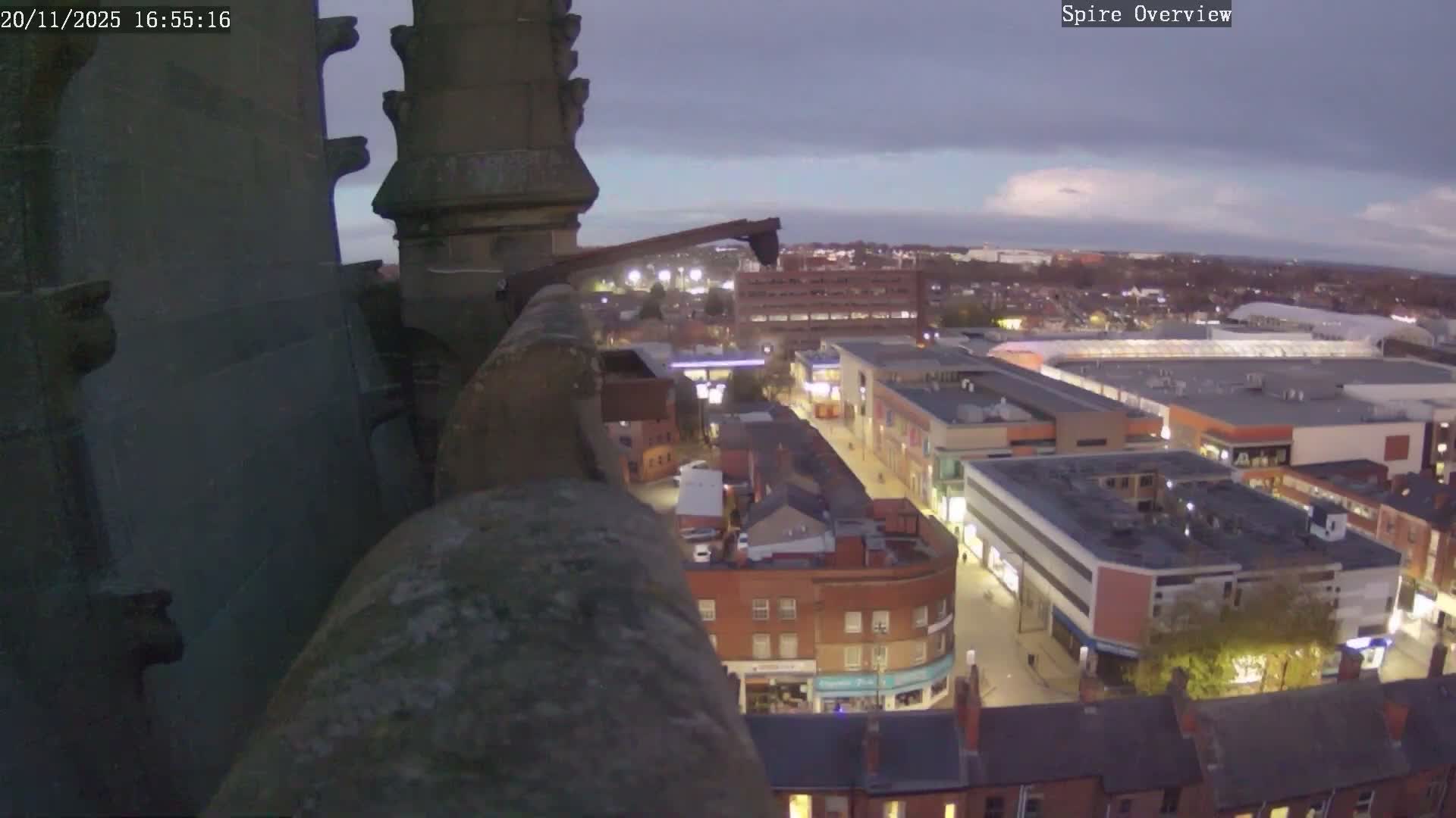 Wakefield City Skyline & Peregrine Life Project Live Cam - Wakefield, West Yorkshire, Yorkshire and the Humber, England, United Kingdom