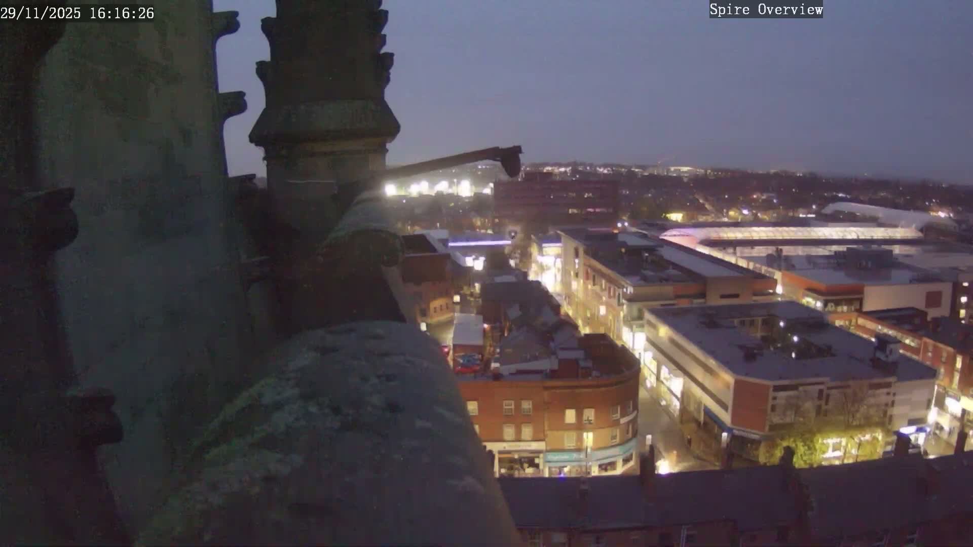 Wakefield City Skyline & Peregrine Life Project Live Cam - Wakefield, West Yorkshire, Yorkshire and the Humber, England, United Kingdom
