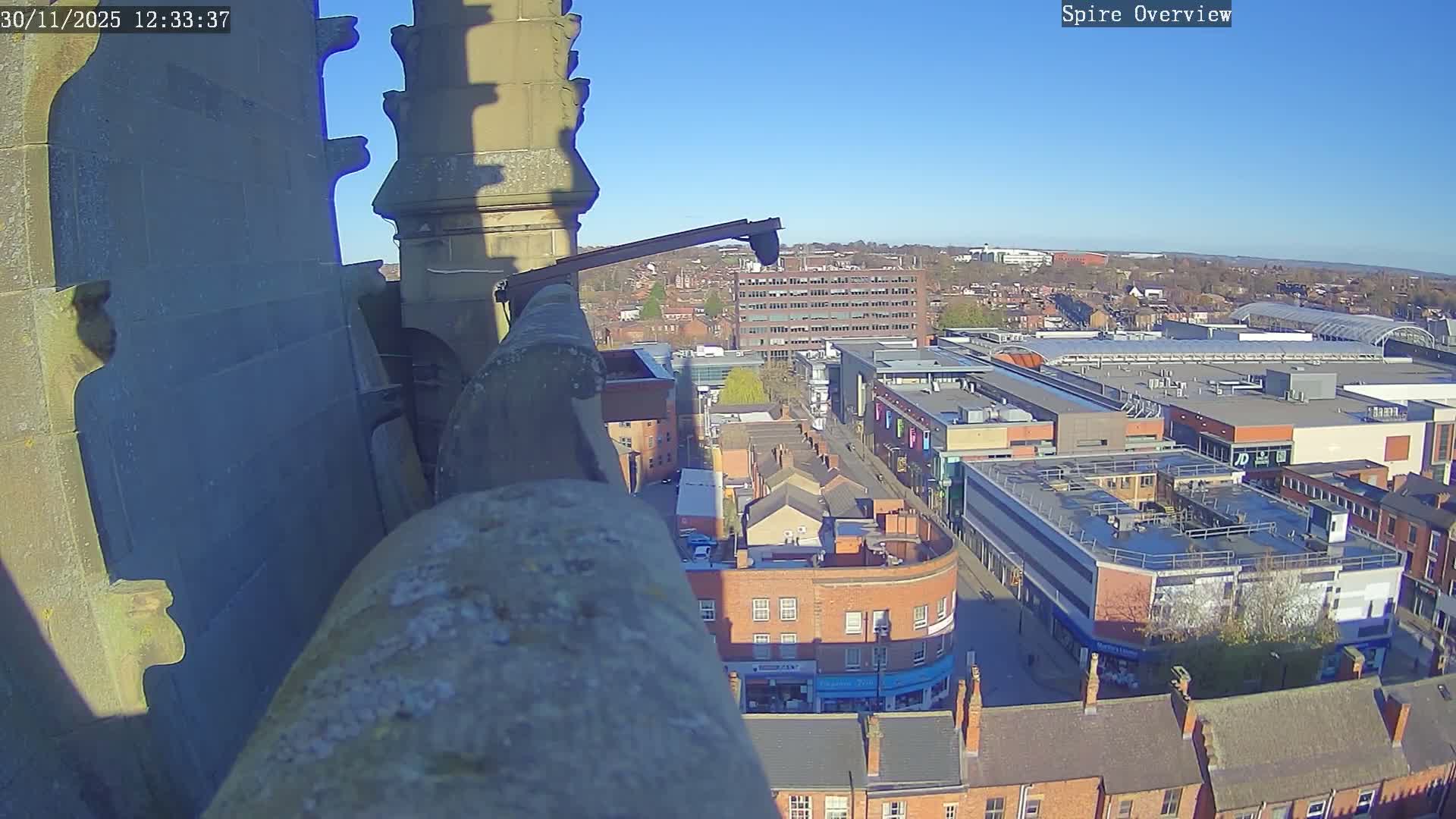 Wakefield City Skyline & Peregrine Life Project Live Cam - Wakefield, West Yorkshire, Yorkshire and the Humber, England, United Kingdom