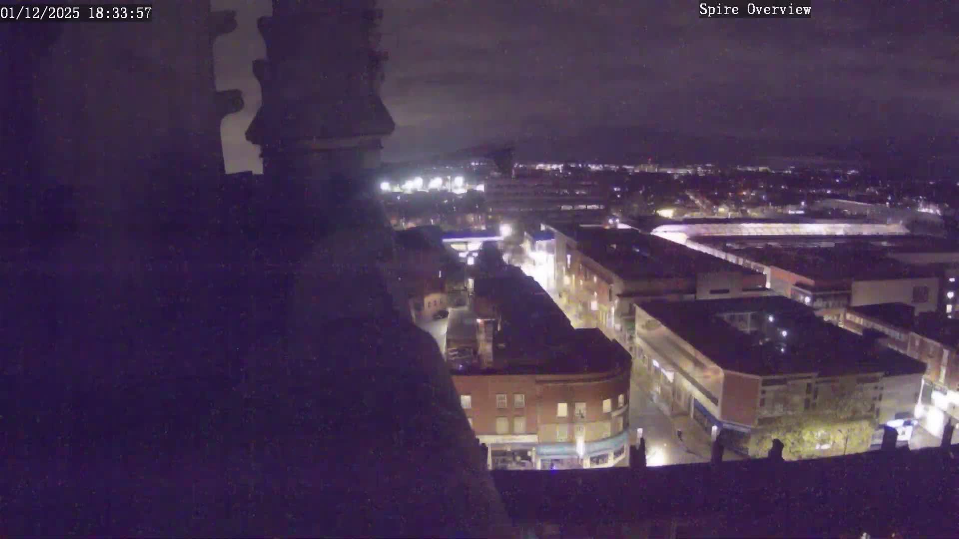Wakefield City Skyline & Peregrine Life Project Live Cam - Wakefield, West Yorkshire, Yorkshire and the Humber, England, United Kingdom
