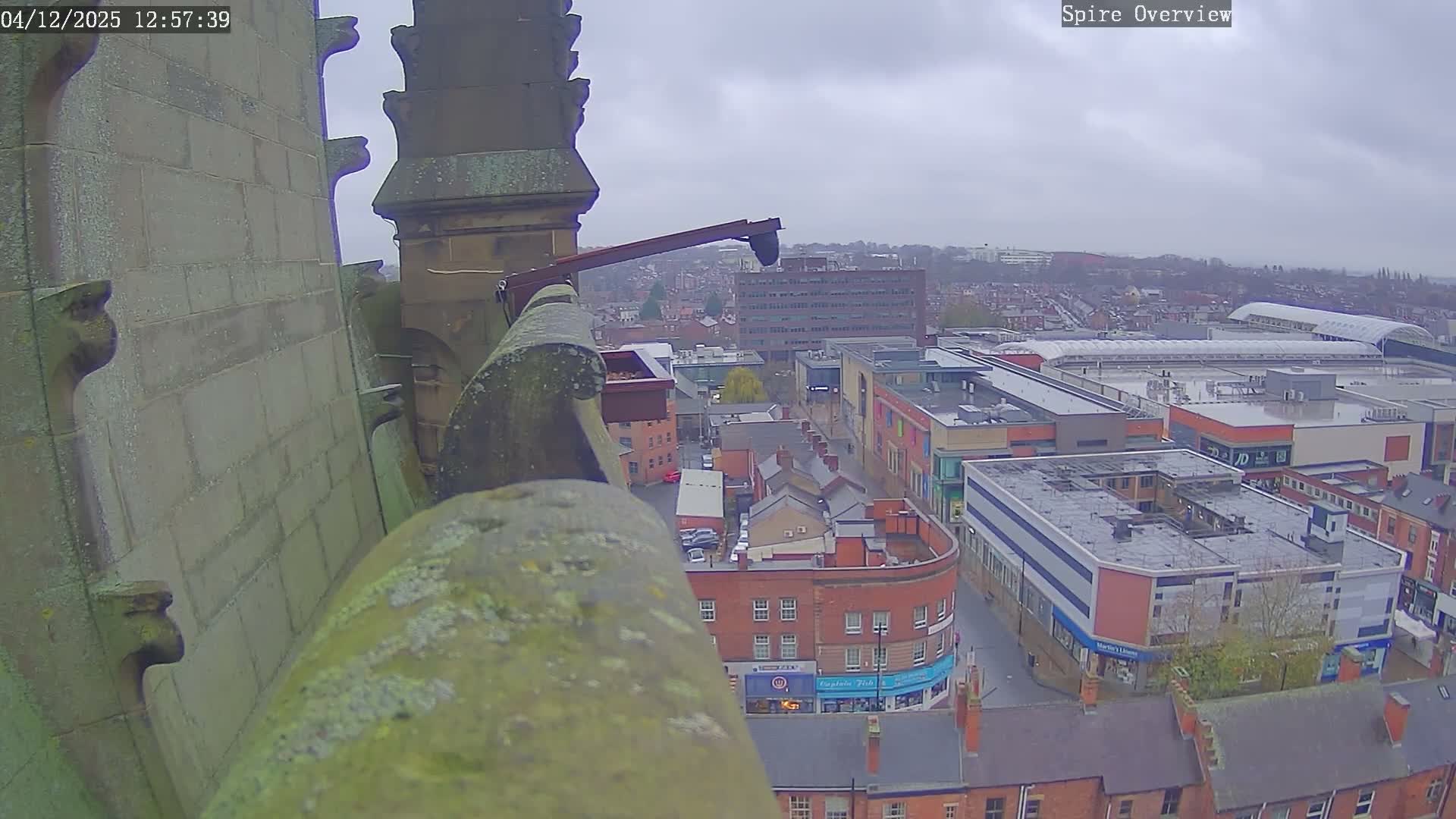 Wakefield City Skyline & Peregrine Life Project Live Cam - Wakefield, West Yorkshire, Yorkshire and the Humber, England, United Kingdom