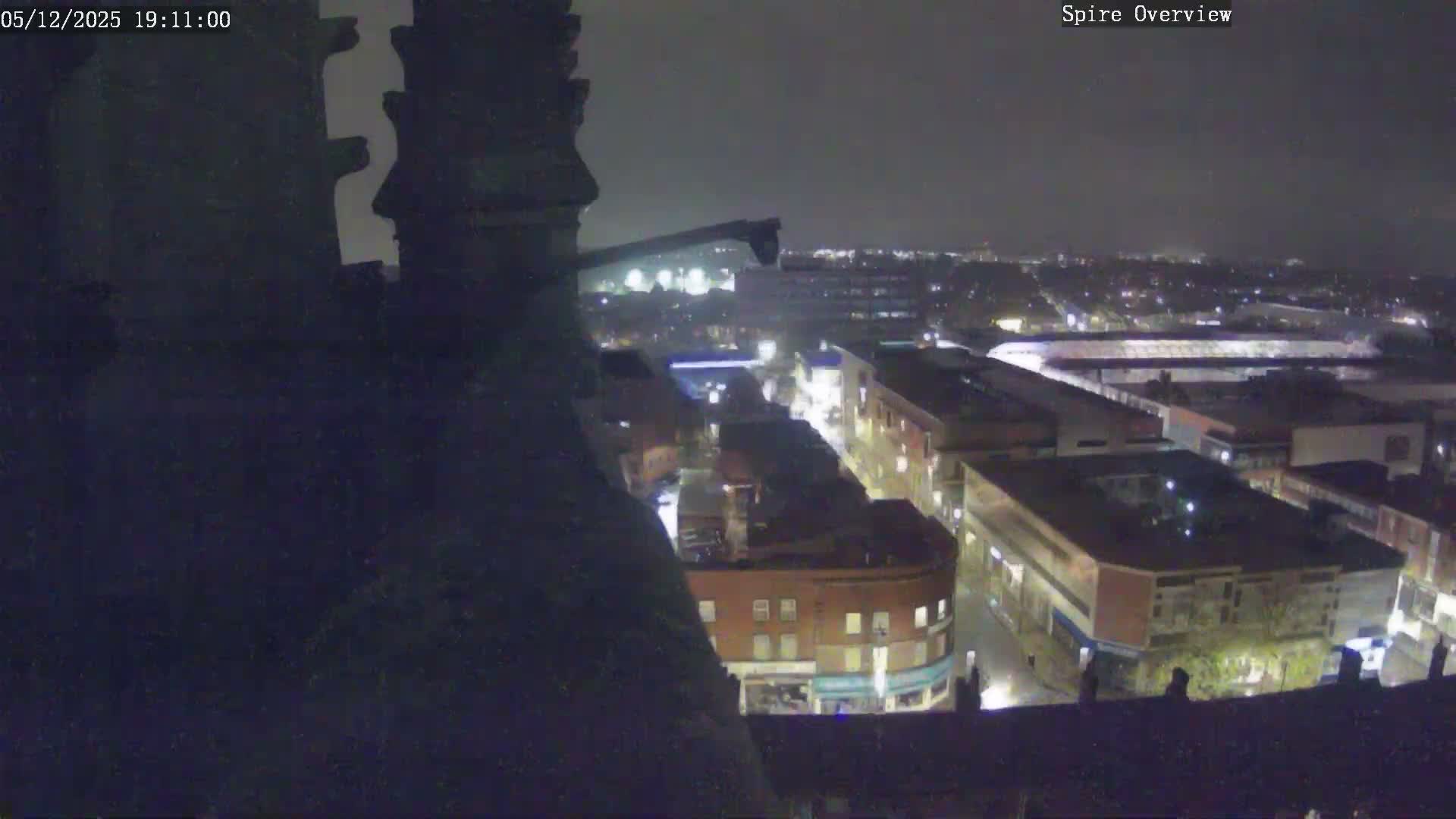Wakefield City Skyline & Peregrine Life Project Live Cam - Wakefield, West Yorkshire, Yorkshire and the Humber, England, United Kingdom