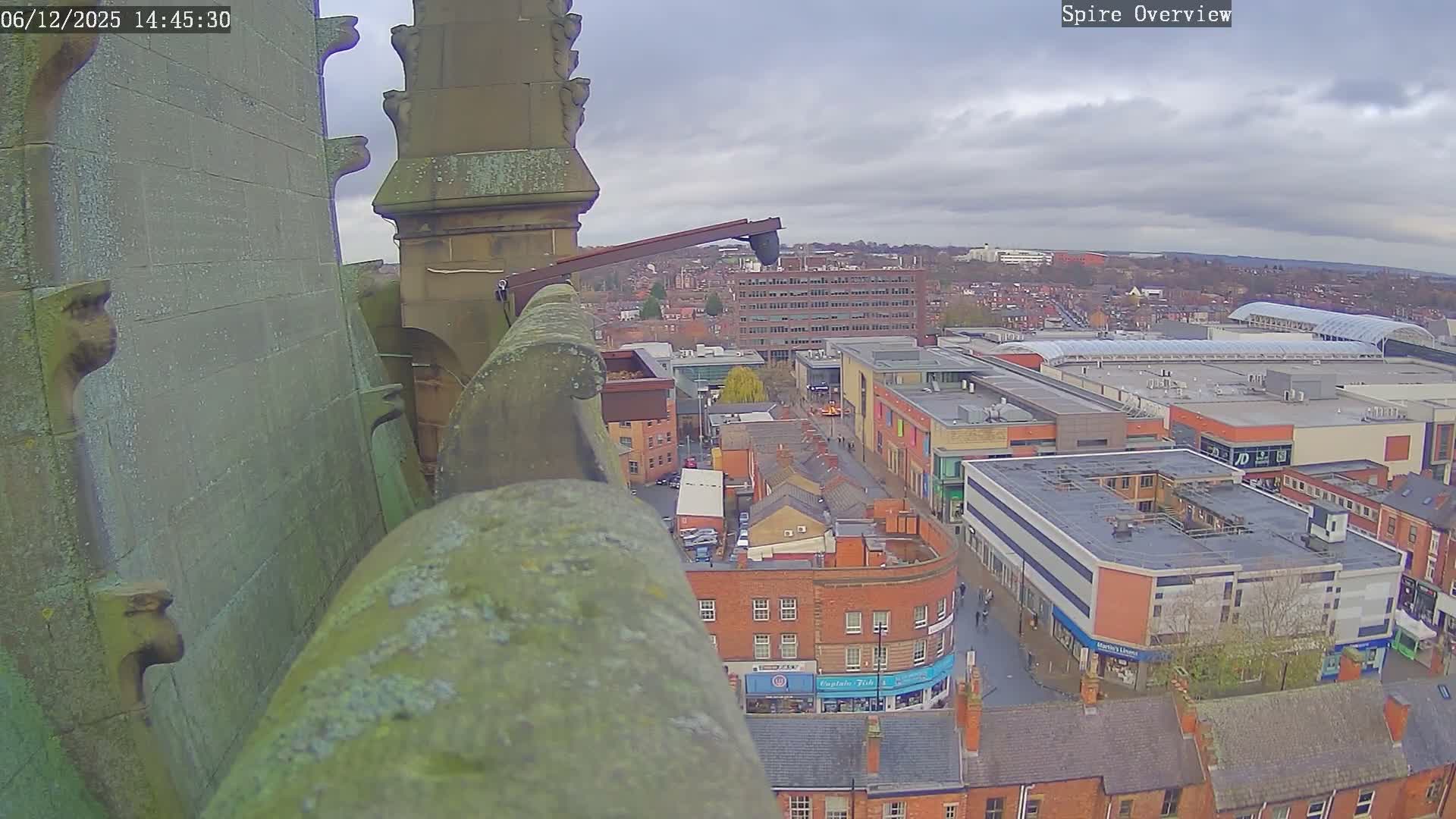 Wakefield City Skyline & Peregrine Life Project Live Cam - Wakefield, West Yorkshire, Yorkshire and the Humber, England, United Kingdom