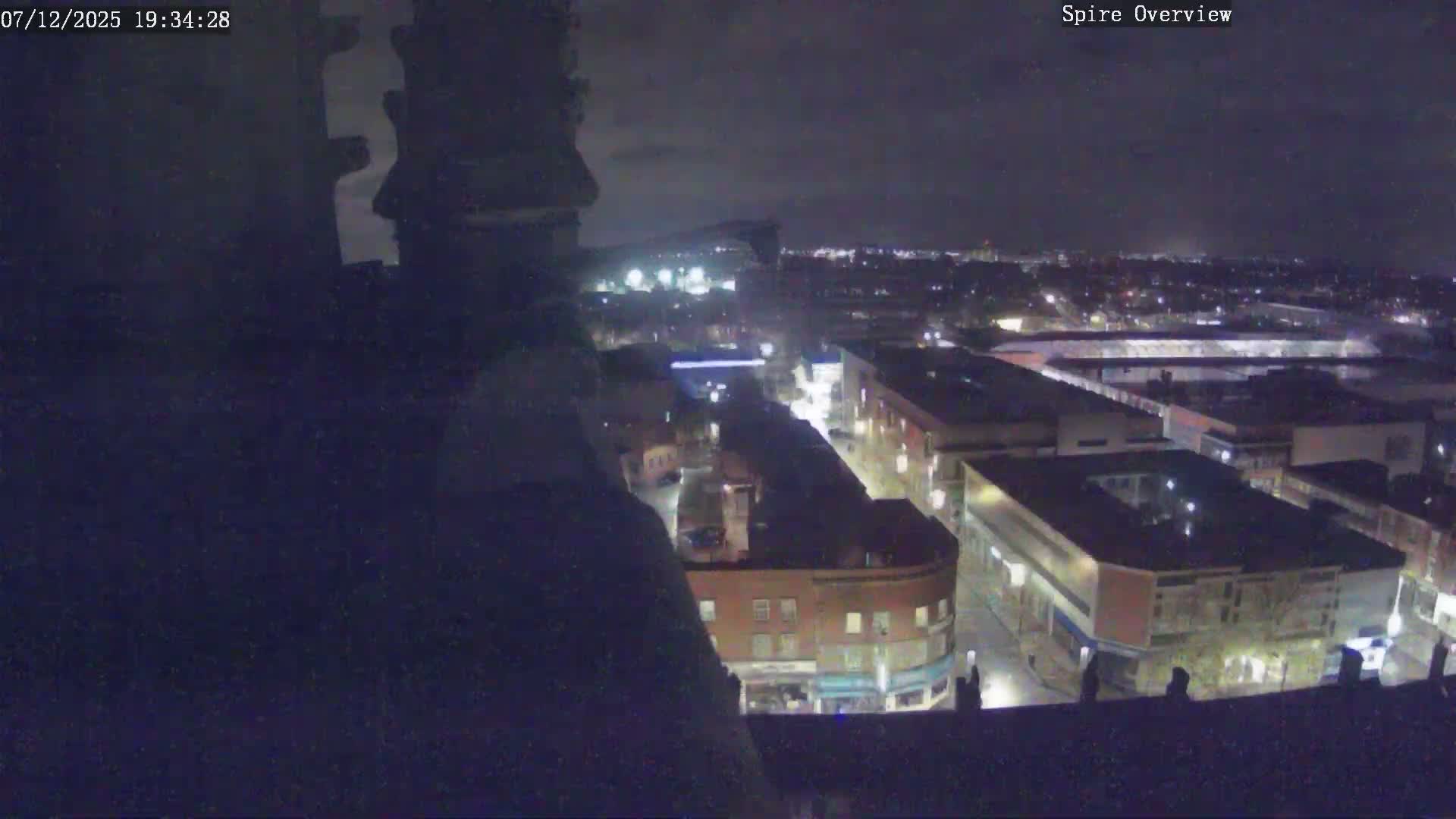 Wakefield City Skyline & Peregrine Life Project Live Cam - Wakefield, West Yorkshire, Yorkshire and the Humber, England, United Kingdom