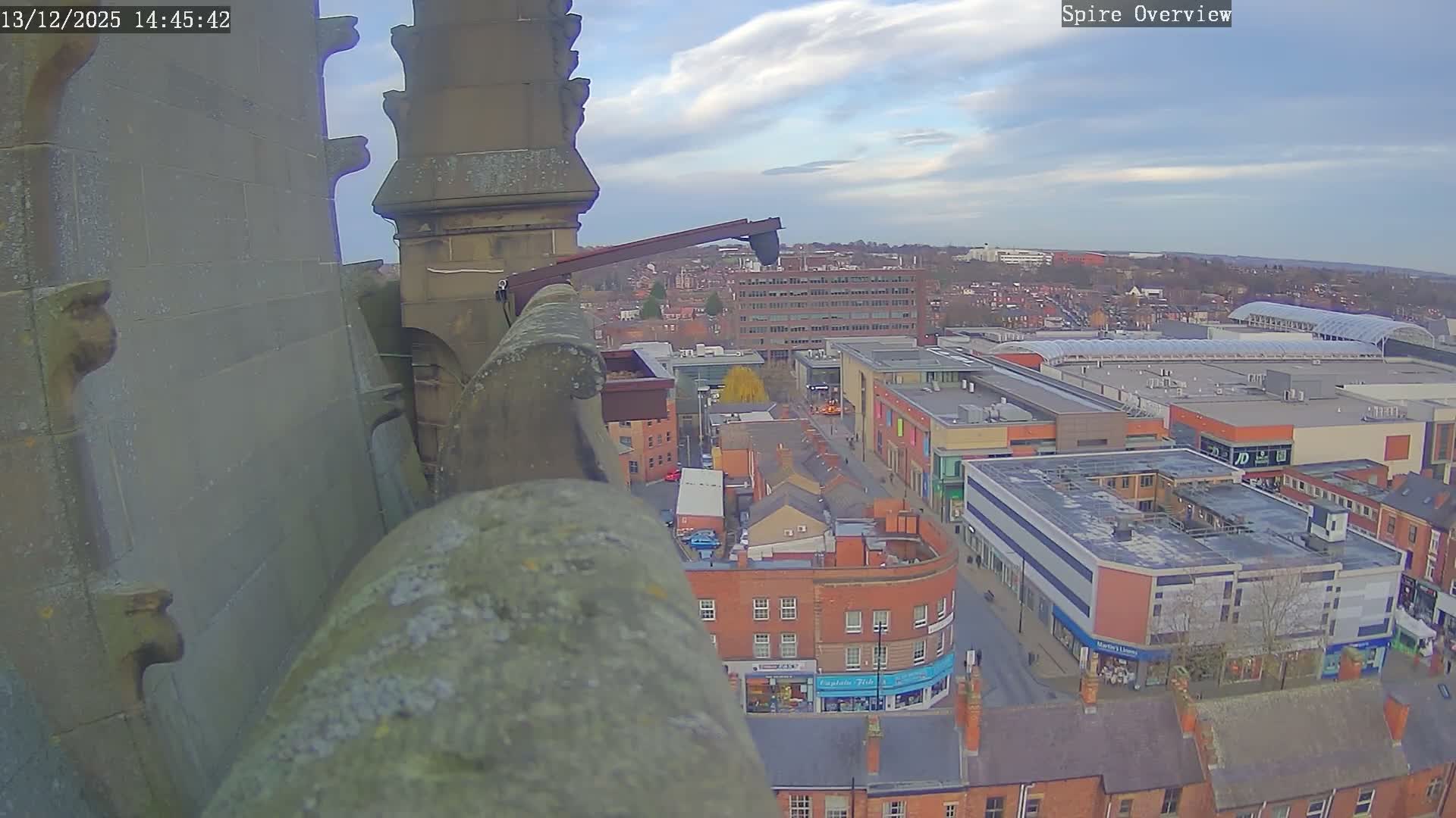 Wakefield City Skyline & Peregrine Life Project Live Cam - Wakefield, West Yorkshire, Yorkshire and the Humber, England, United Kingdom