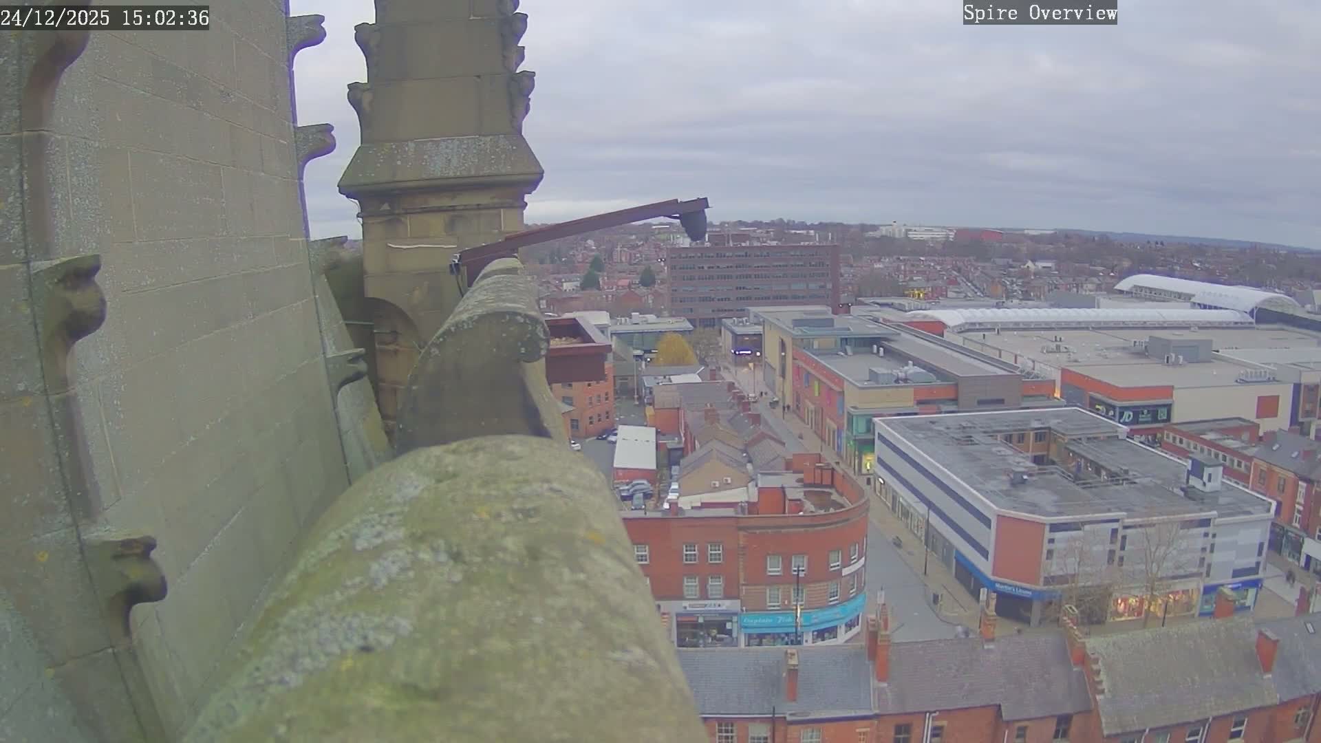 Wakefield City Skyline & Peregrine Life Project Live Cam - Wakefield, West Yorkshire, Yorkshire and the Humber, England, United Kingdom