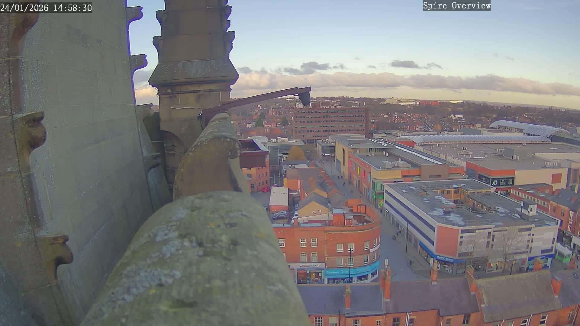 Wakefield City Skyline & Peregrine Life Project Live Cam - Wakefield, West Yorkshire, Yorkshire and the Humber, England, United Kingdom