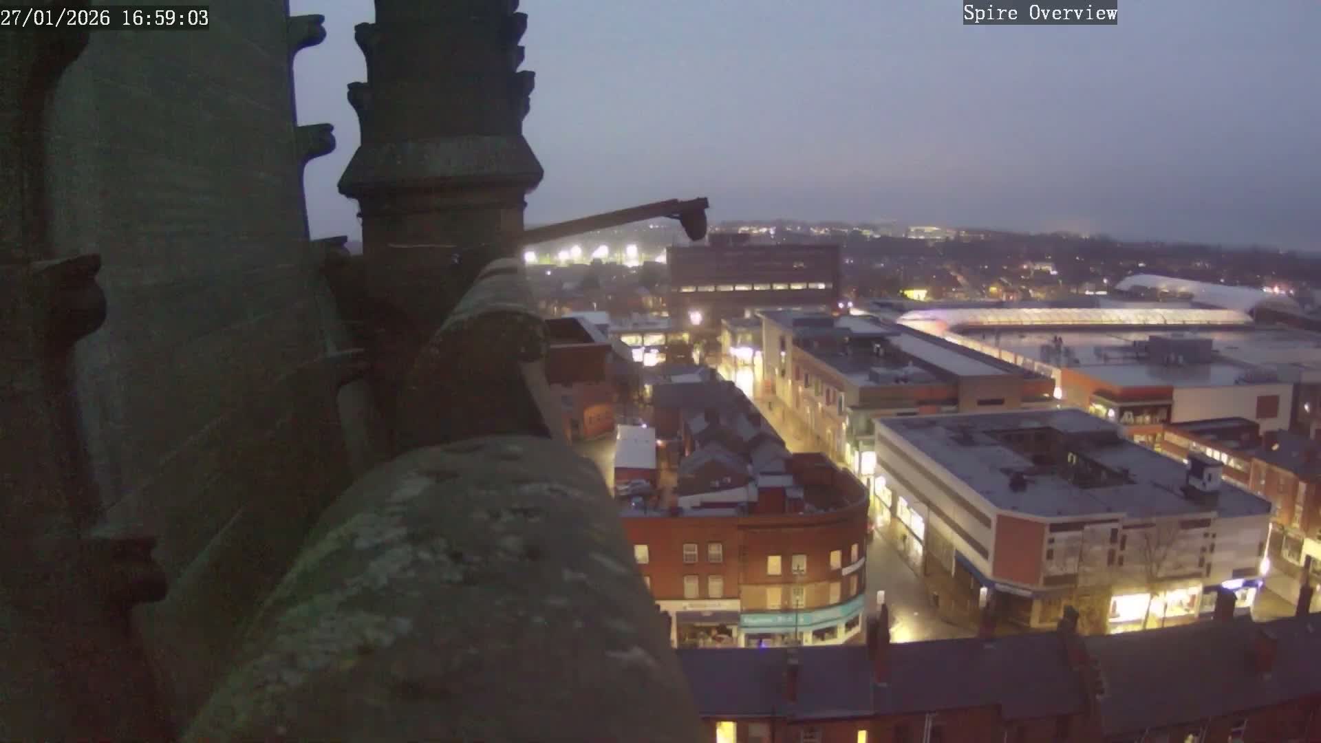 Wakefield City Skyline & Peregrine Life Project Live Cam - Wakefield, West Yorkshire, Yorkshire and the Humber, England, United Kingdom